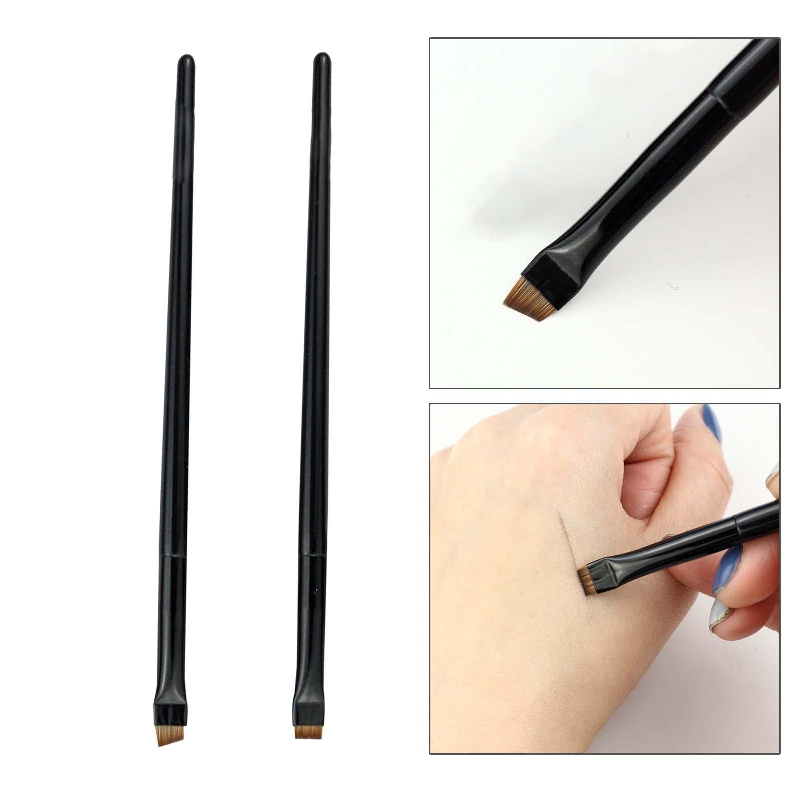 2xEyeliner Brush Winged Liner Brush Beauty Cosmetic Tool for Home salon Angled brush