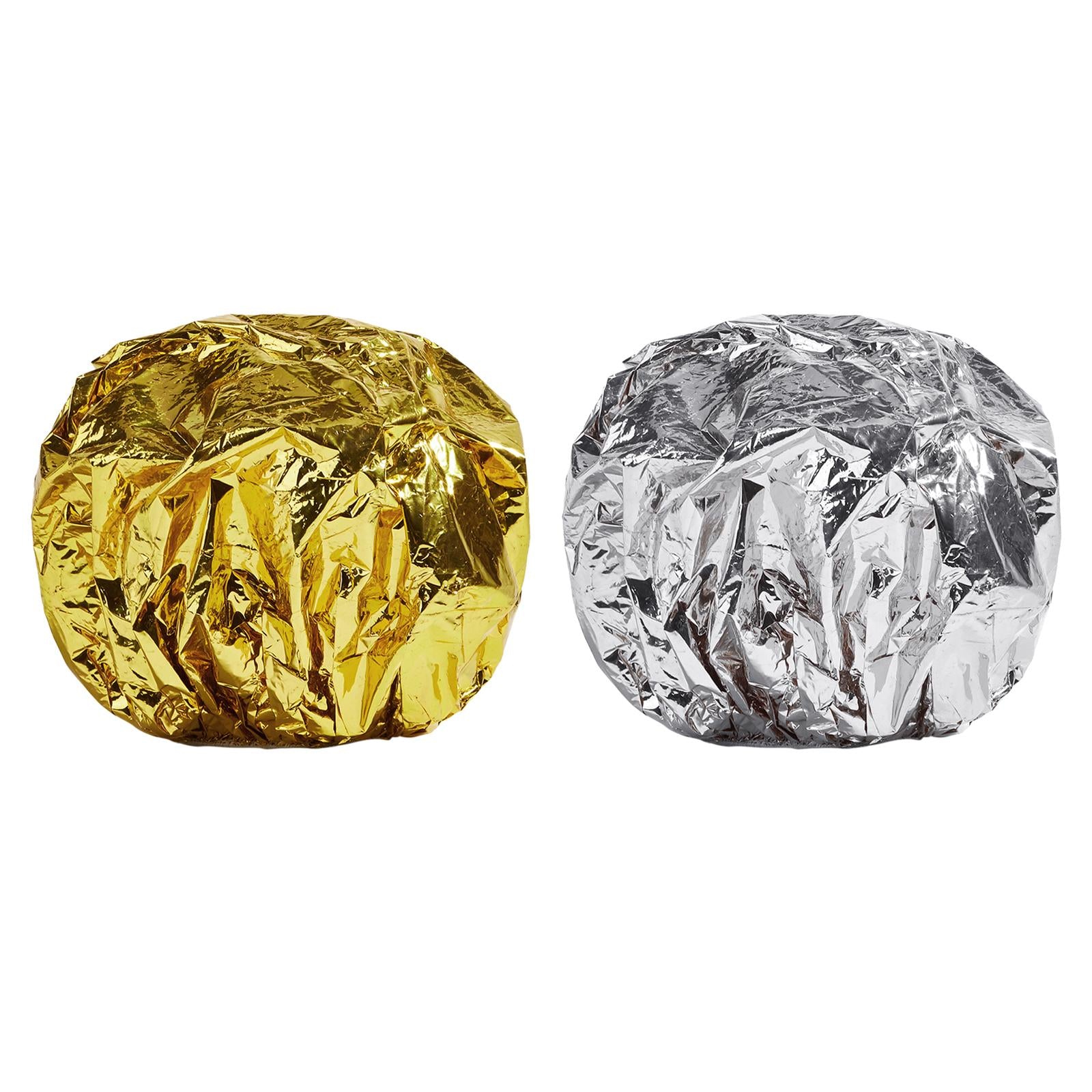 5xShower Cap Heat Insulation Hat Tin Foil Cover Women Hair Salon Hairdressing Aureate