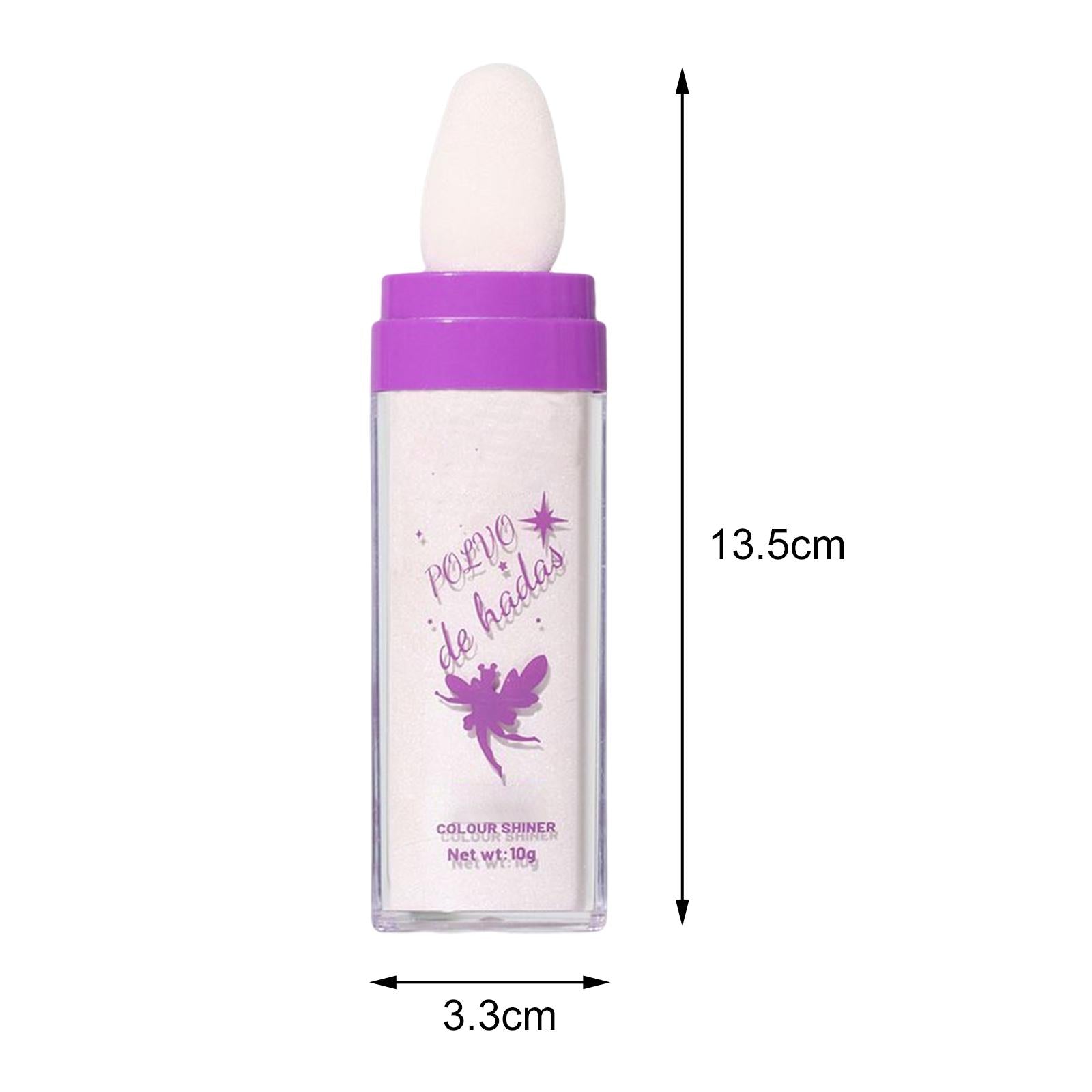 2xHighlighter Powder Stick Eyes Glitter Brightener Stick for Night Parties Light skin tone  