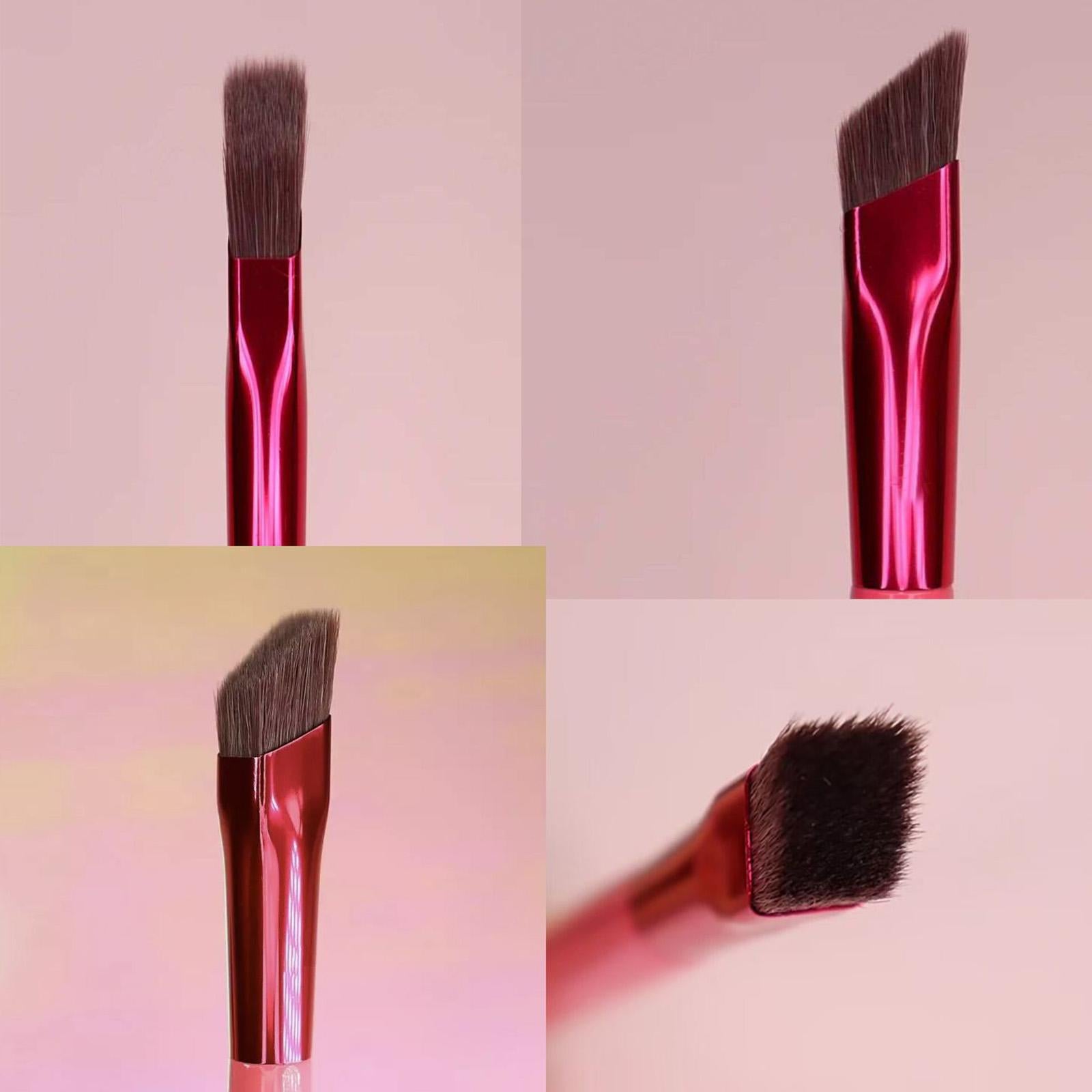 2xMulti Function Eyebrow Brush Square for Powder Cream Gel Concealer Women