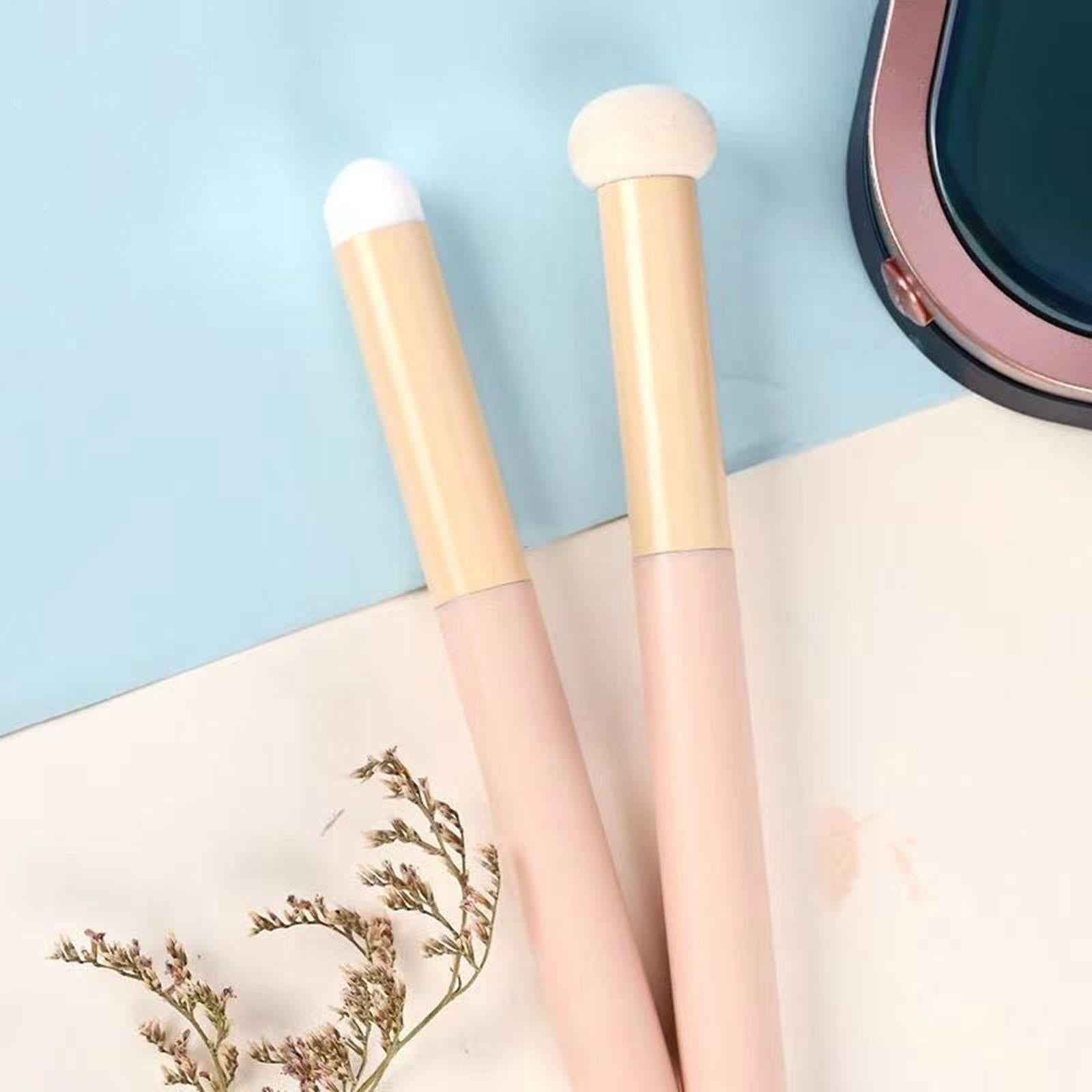 Portable Concealer Makeup Brush Uniquely Shaped Round Tip Soft for Girls Style C