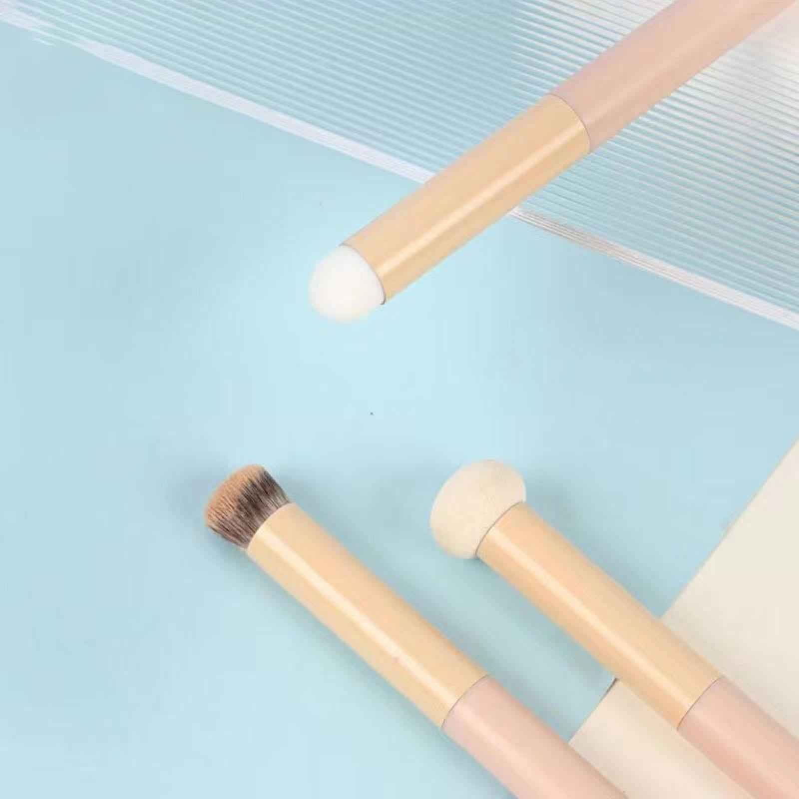 Portable Concealer Makeup Brush Uniquely Shaped Round Tip Soft for Girls Style C