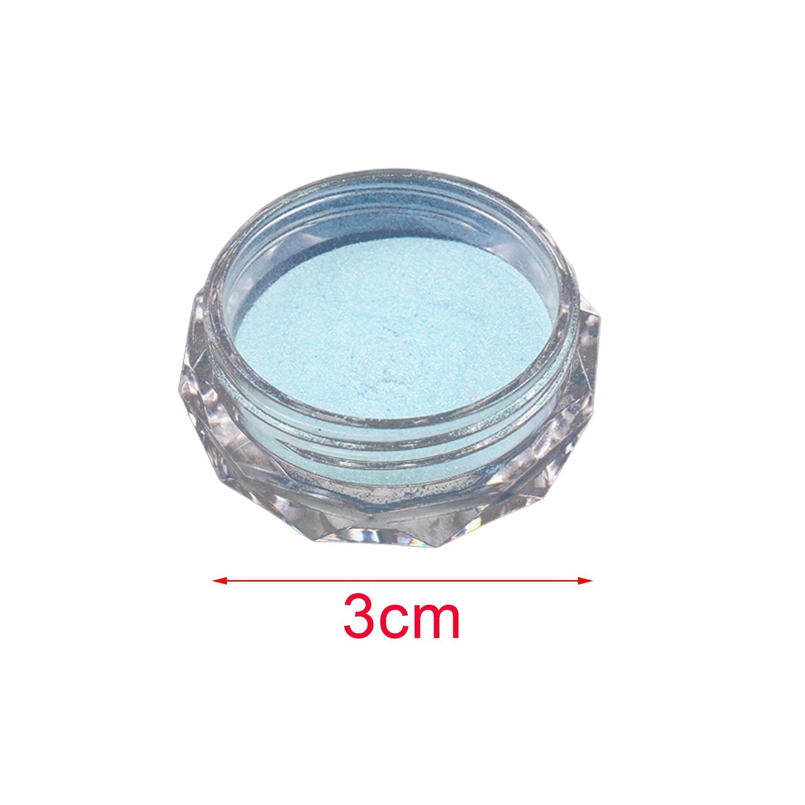 2xChrome Nail Powder Iridescent Pearlescent Mirror Effect for Professionals Blue