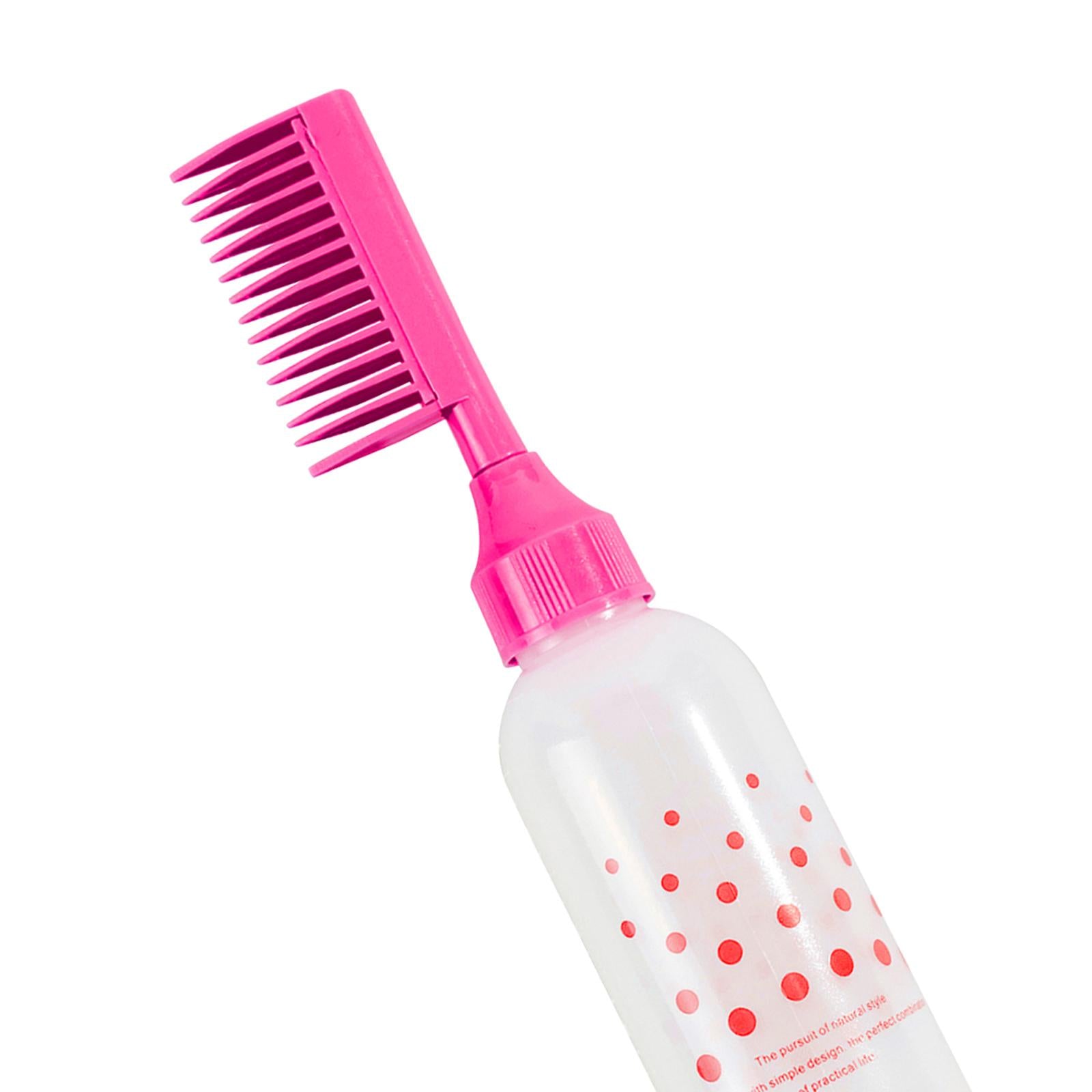 4xroot comb Bottle Accessories Hair Coloring Dyeing Bottle for Home Red