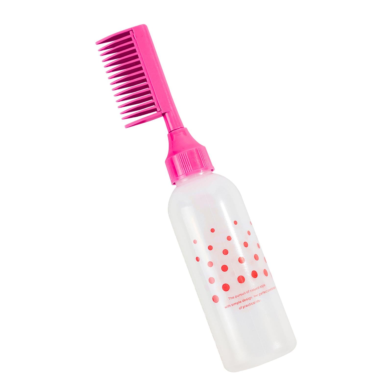 3xroot comb Bottle Accessories Hair Coloring Dyeing Bottle for Home Red