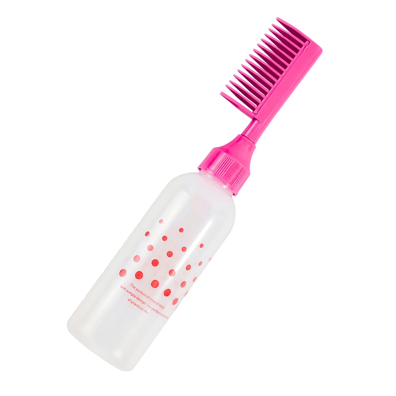 4xroot comb Bottle Accessories Hair Coloring Dyeing Bottle for Home Red
