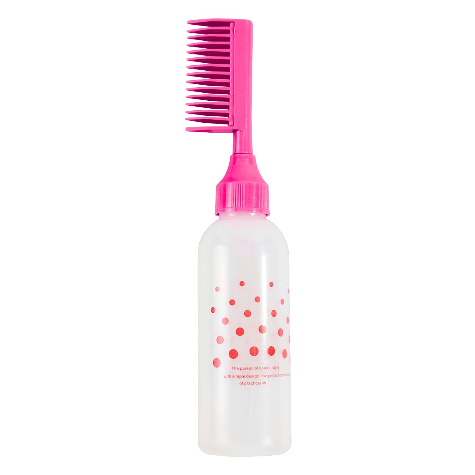 2xroot comb Bottle Accessories Hair Coloring Dyeing Bottle for Home Red