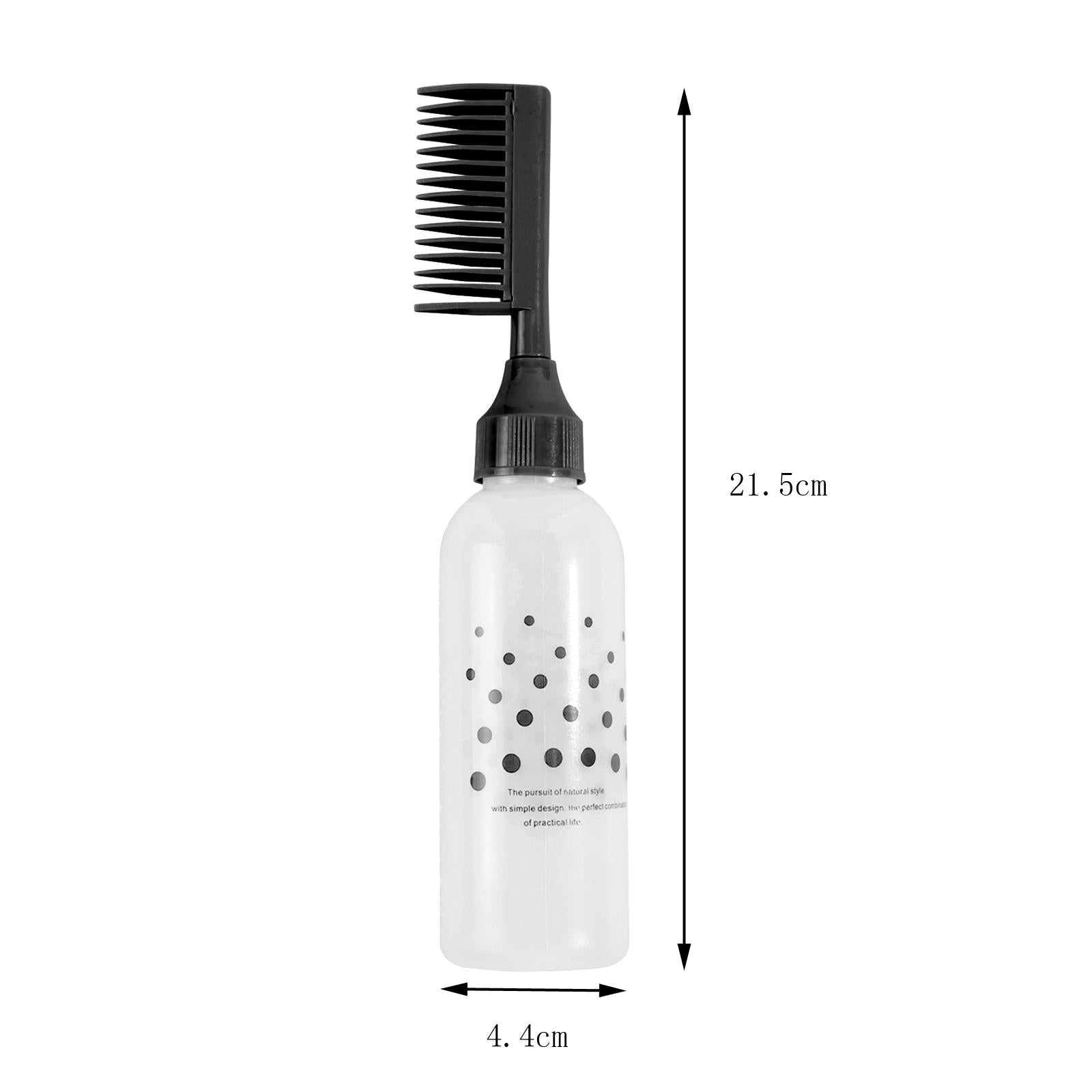 3xroot comb Bottle Accessories Hair Coloring Dyeing Bottle for Home Black