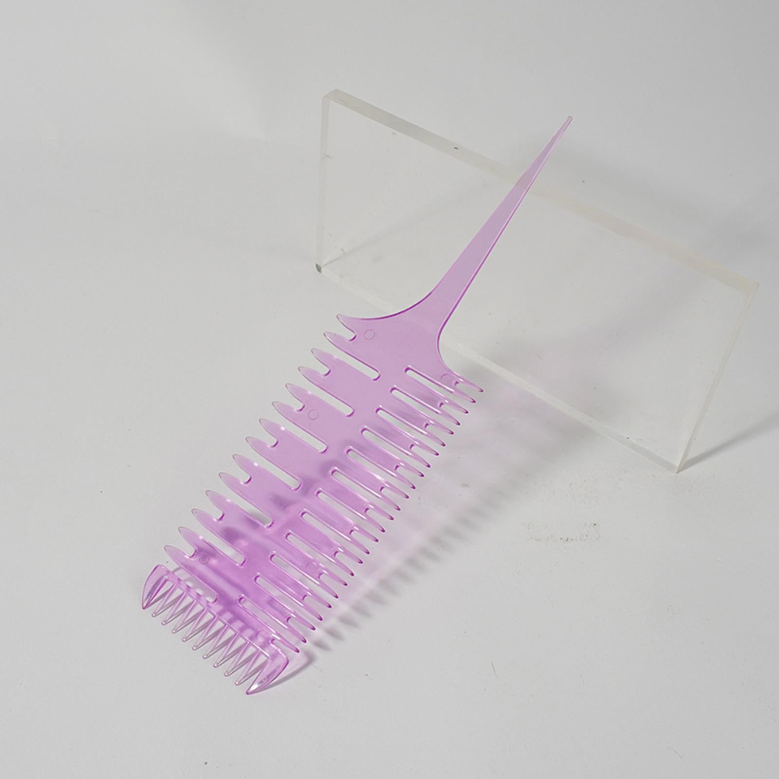 2x3 Way Rat Tail Teasing Comb Professional Hair Dyeing Comb for Home Salon