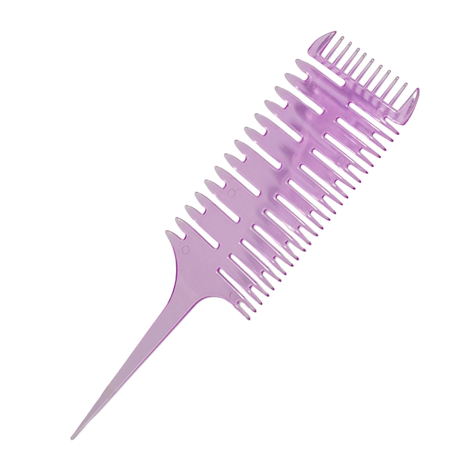 2x3 Way Rat Tail Teasing Comb Professional Hair Dyeing Comb for Home Salon