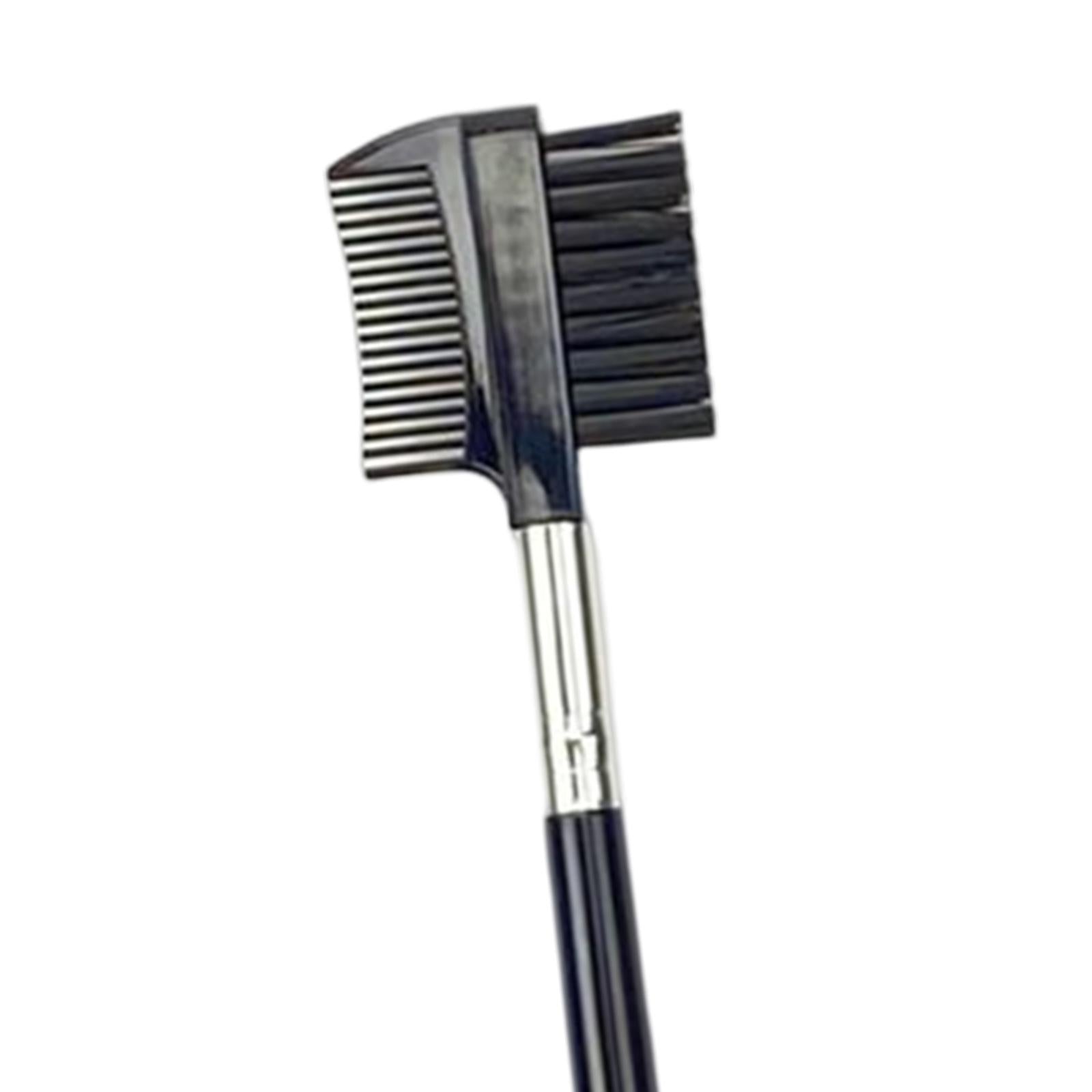 3xEyelash Comb and Eyebrow Brush Makeup Tool Brow and Lash Brush for Women Black
