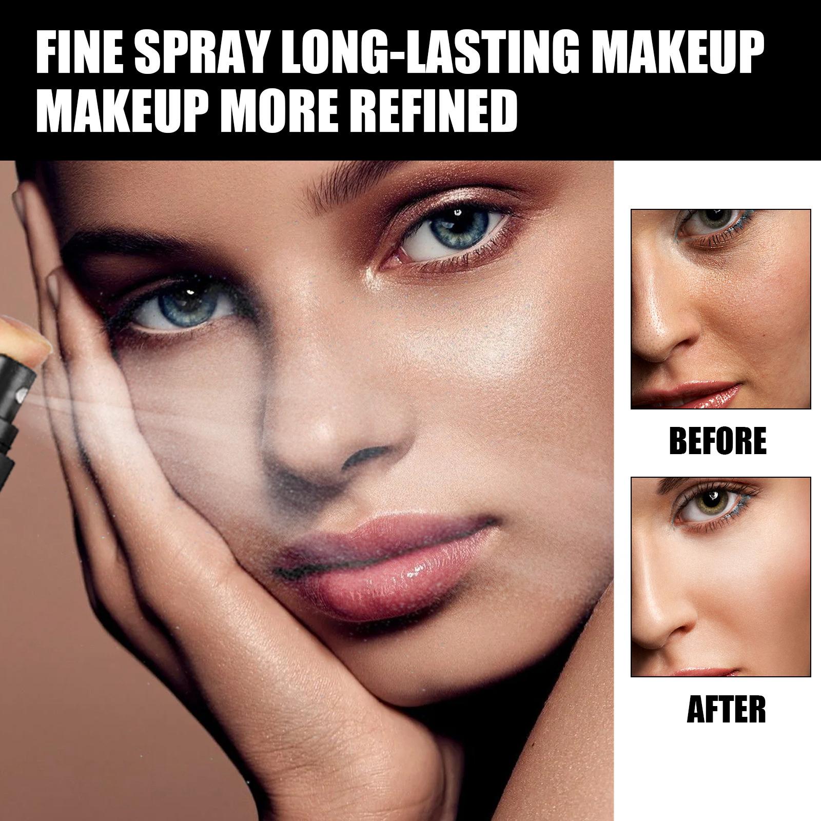 4xMakeup Setting Spray Controls Shine Waterproof Face Mist Lasting Mattifying