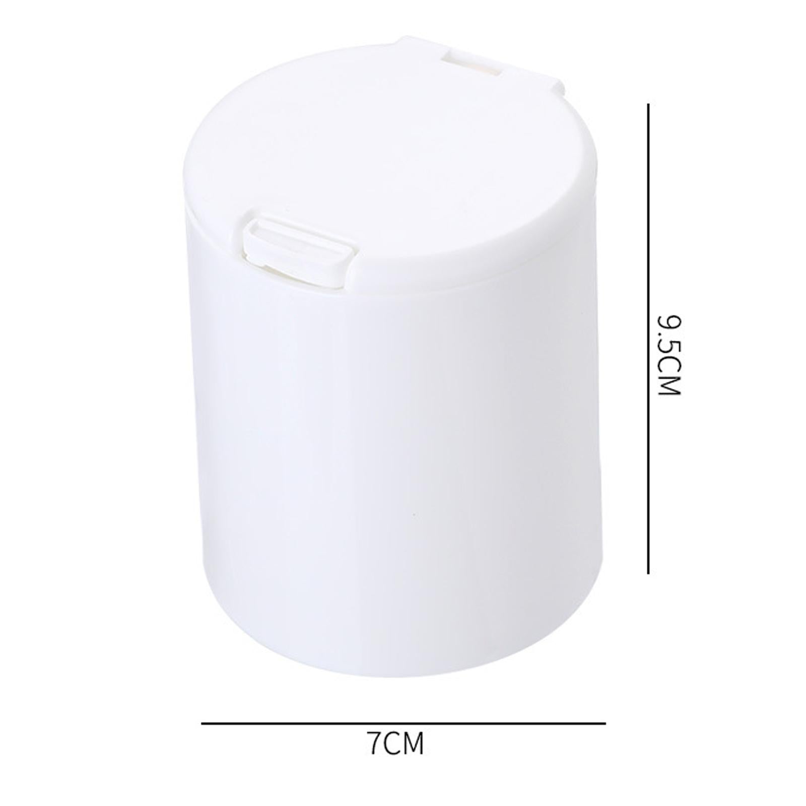 3xCotton Swabs Holder with Lid Household for Toothpick Cotton Ball Living Room S
