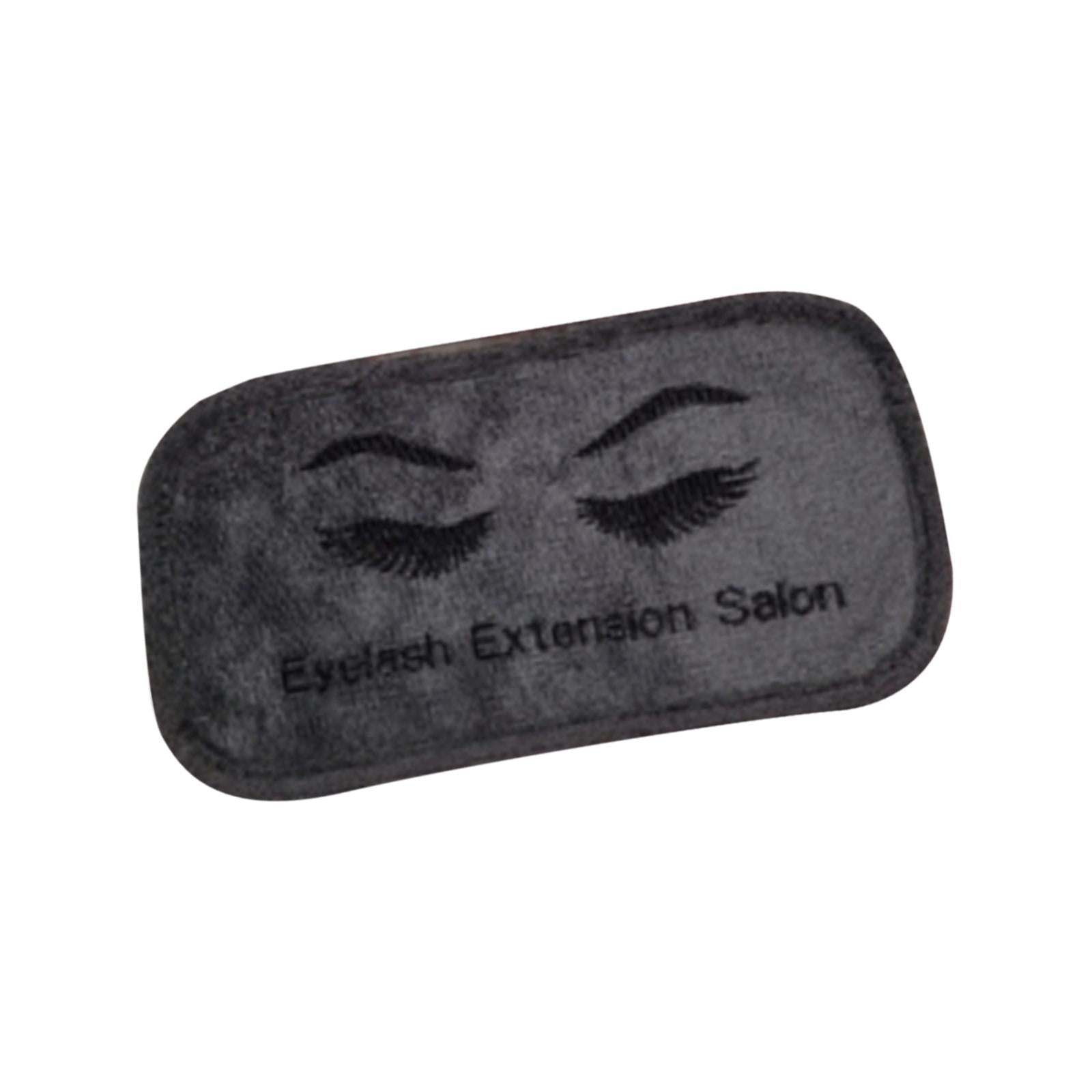 5xDurable Eyelash Extension Forehead Pad Microfiber Extension Holder Tray Soft Gray