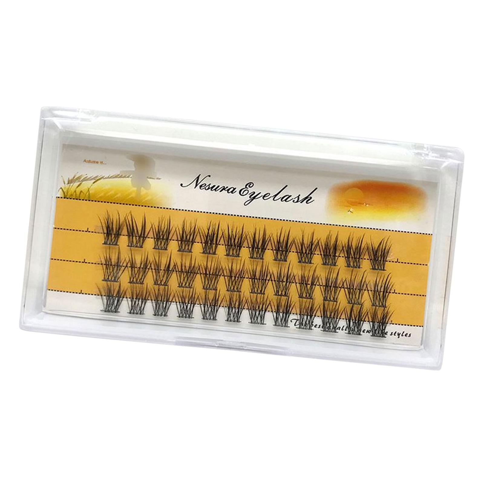 4xSegmented False Eyelashes Eyelash Extension Bunches Wispy Natural DIY Soft 12mm