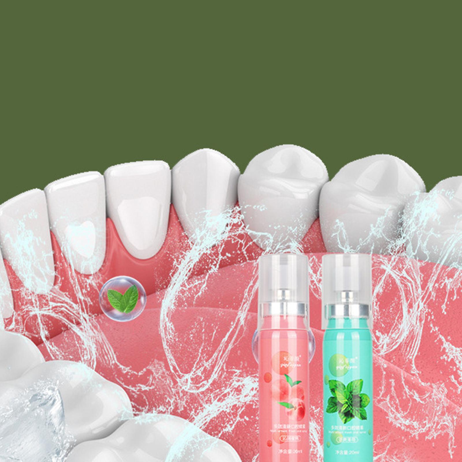 2xPortable Breath Freshener Spray Fights Bad Breath for Office Home Travel