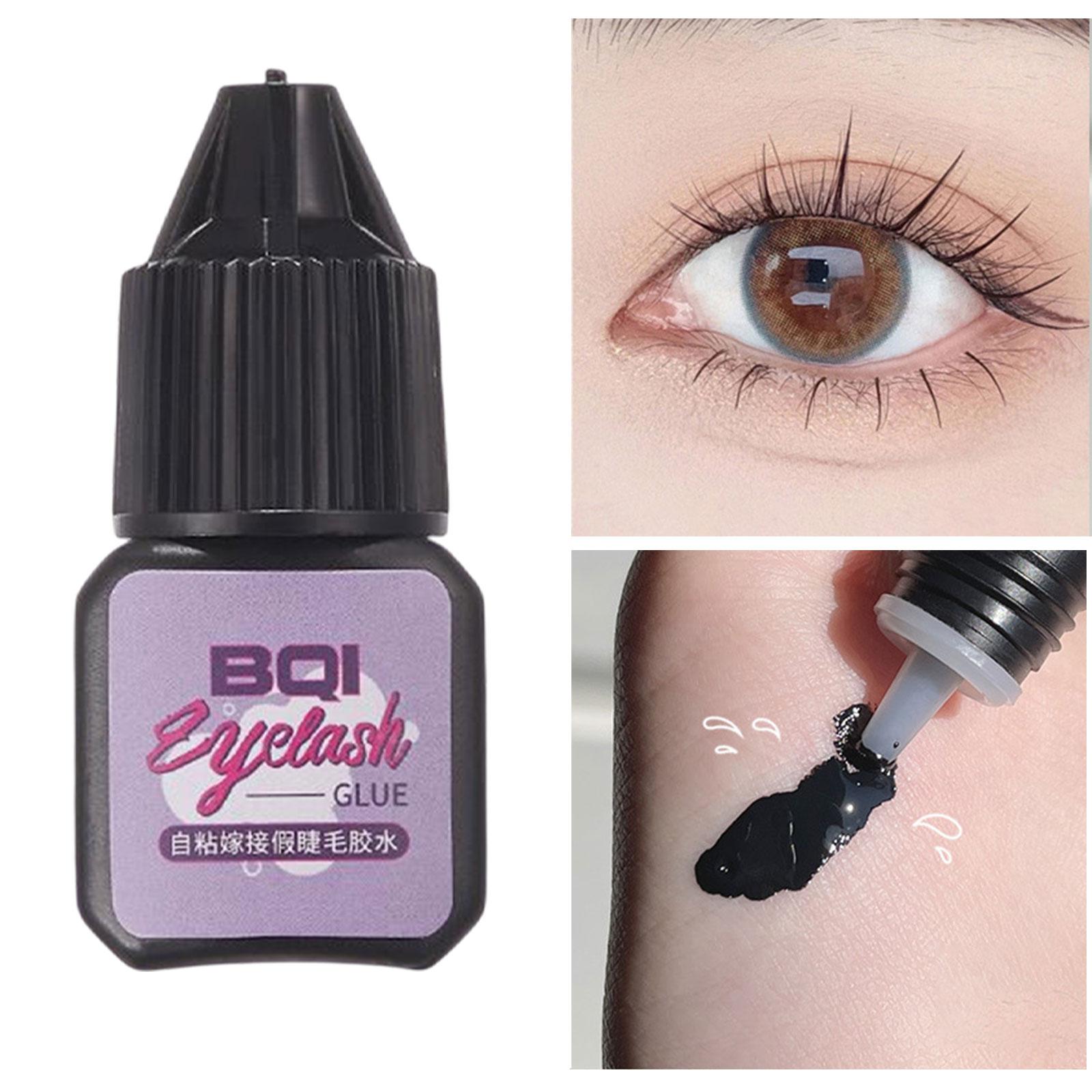 2x5ml Eyelash Extension Glue Lash Glue Quick Drying Eyelash Adhesives DIY Black