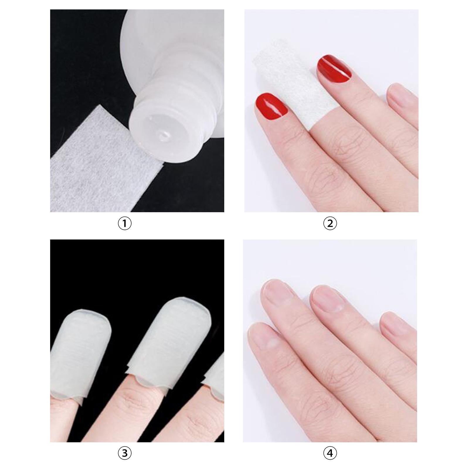 3x10 Pieces Nail Polish Remover Clips Professional Reusable for nails tips DIY