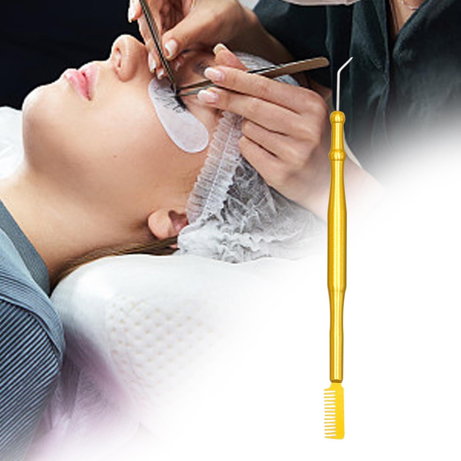 3xLash Lift Tool with Separating Comb for Eyelash Eyebrow Perming Tinting Yellow