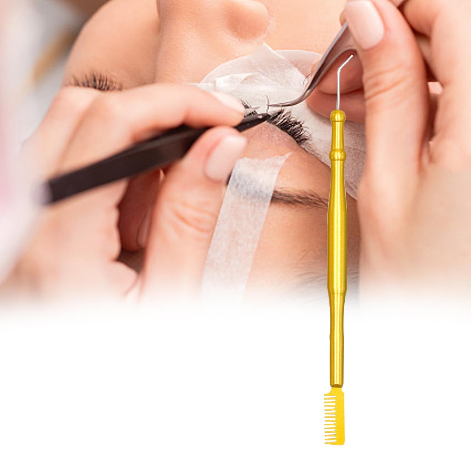 3xLash Lift Tool with Separating Comb for Eyelash Eyebrow Perming Tinting Yellow