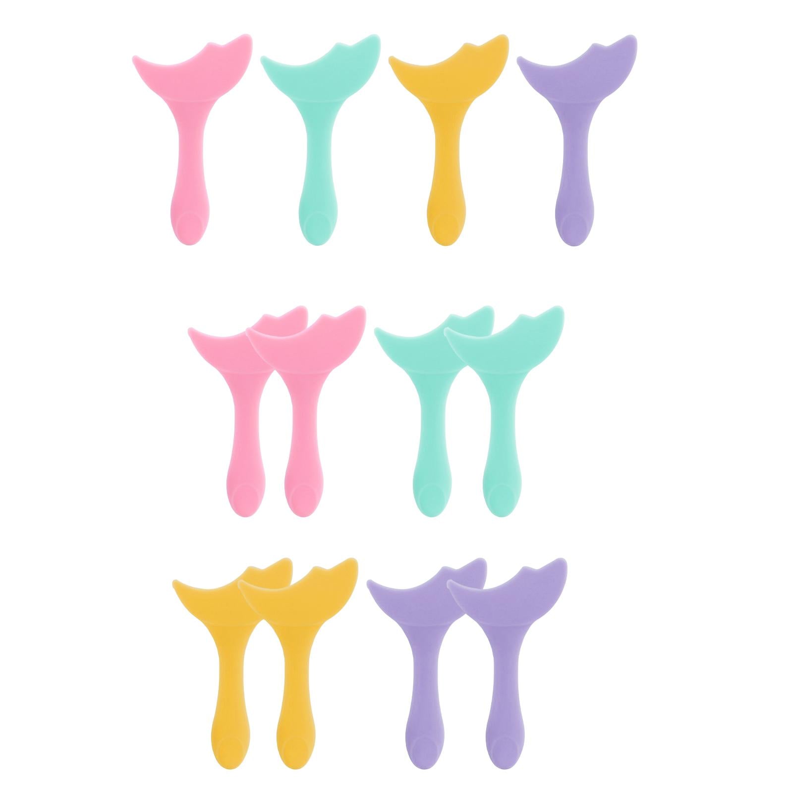 6xReusable Eyeliner Stencils Silicone Template Assistant Helper Washable pink 1pc