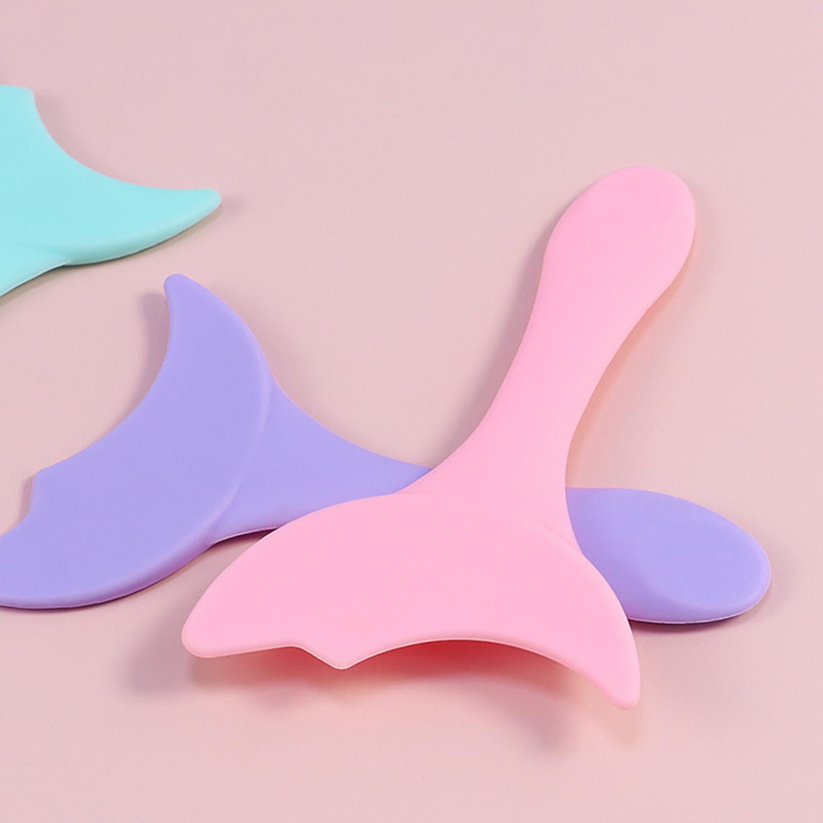 4xReusable Eyeliner Stencils Silicone Template Assistant Helper Washable pink 2pcs