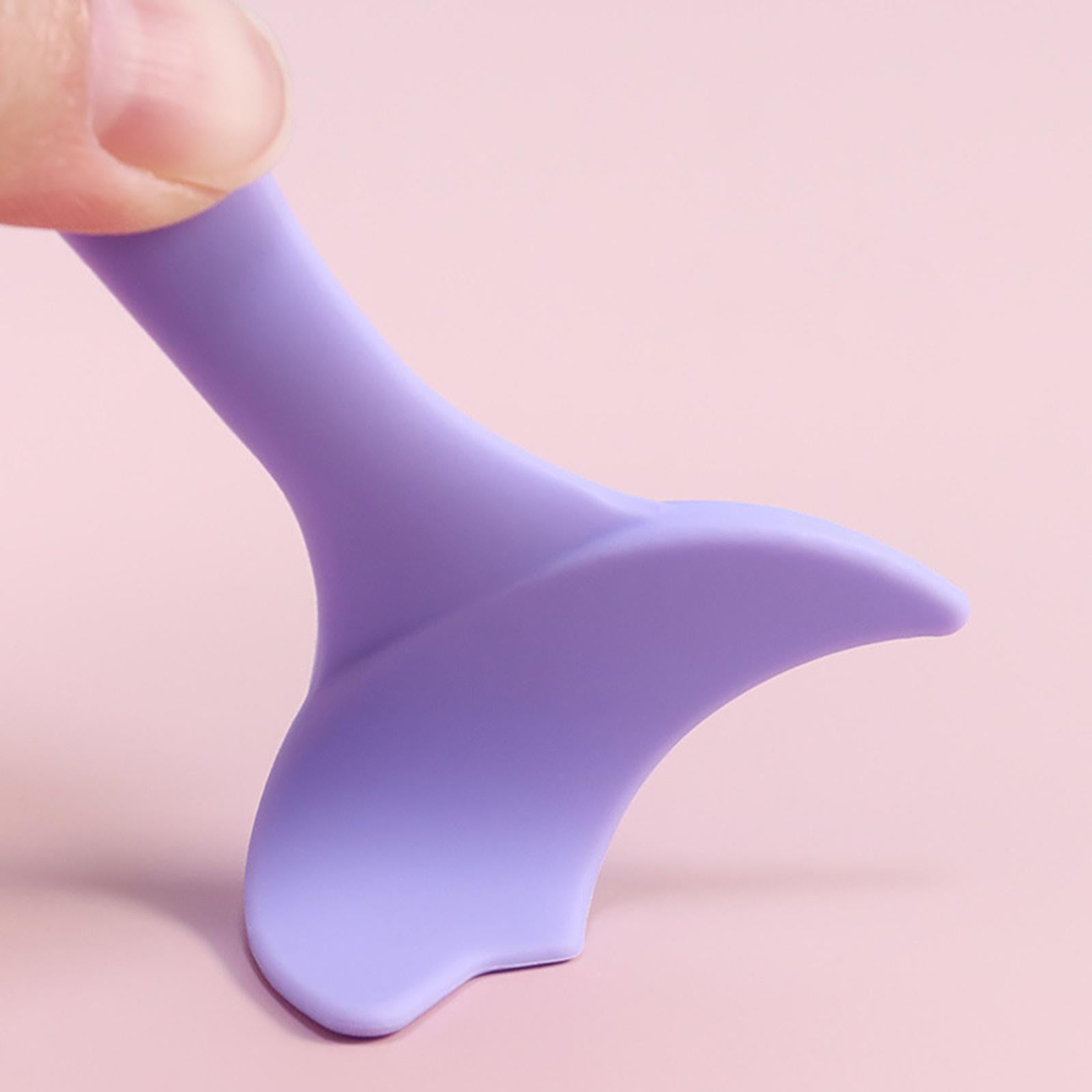 3xReusable Eyeliner Stencils Silicone Template Assistant Helper Washable violet 1pc