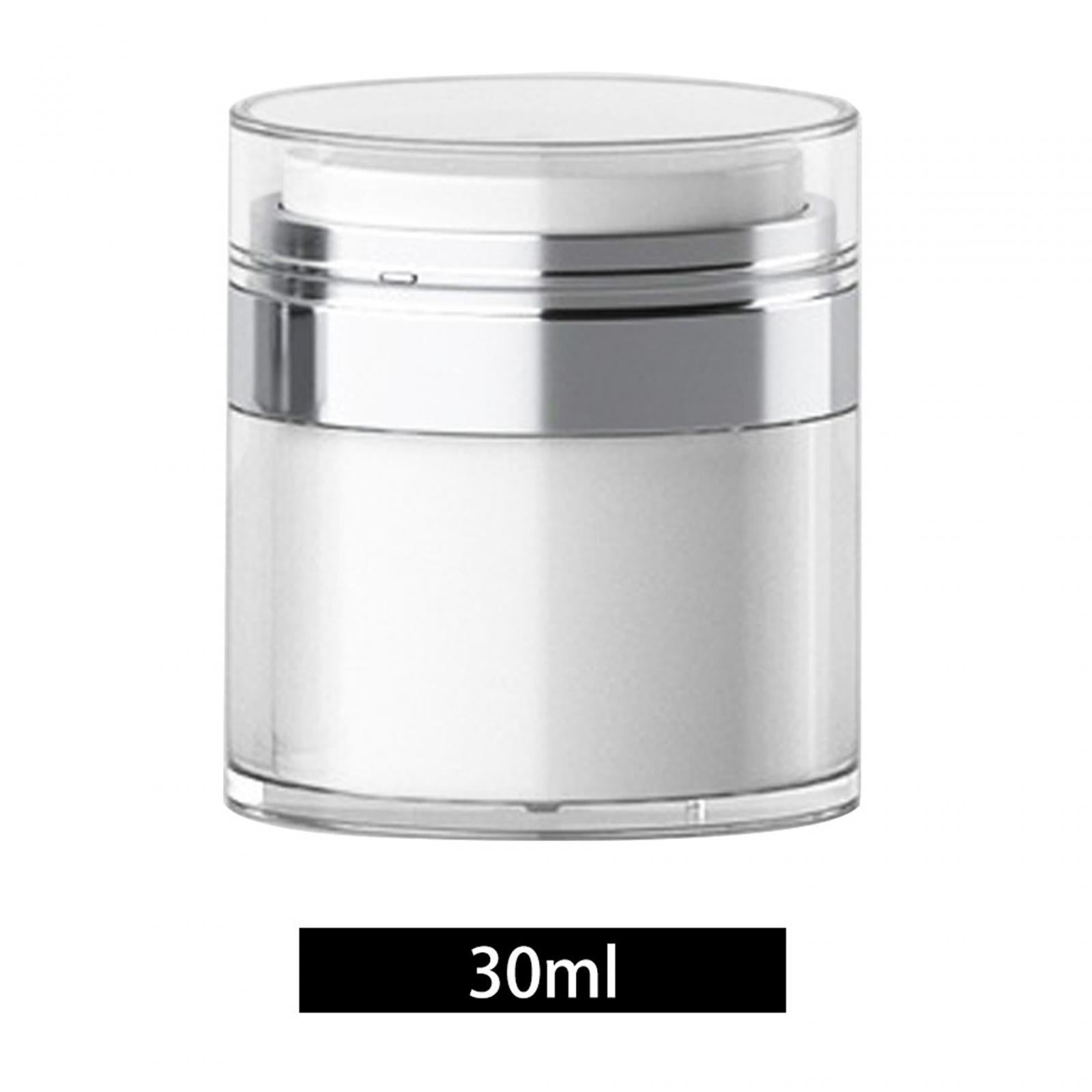 3xAirless Pump Jar Leakproof Portable Vacuum Press Face Cream Jar for Lotions 30ml