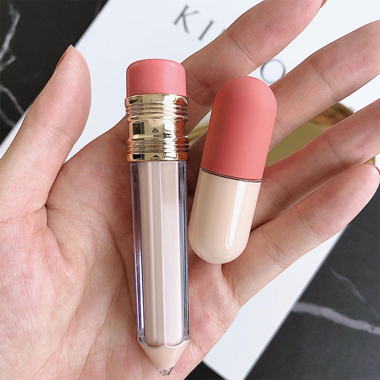 3xLip Gloss Tubes DIY Cosmetics Containers Transparent for Women Girls DIY Style A