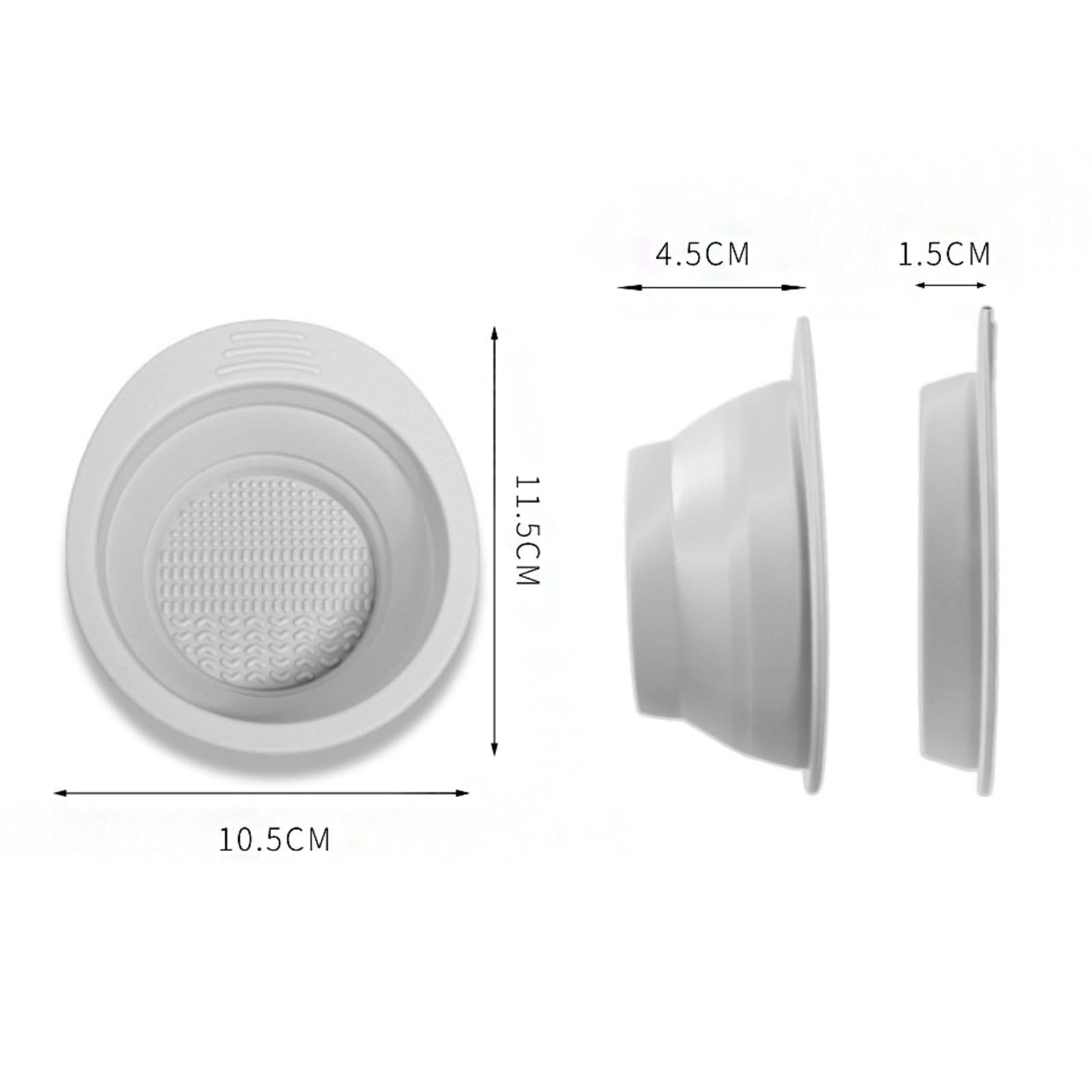 2xFolding Silicone Makeup Brush Cleaning Mat Washing Bowl Professional Tool Gray