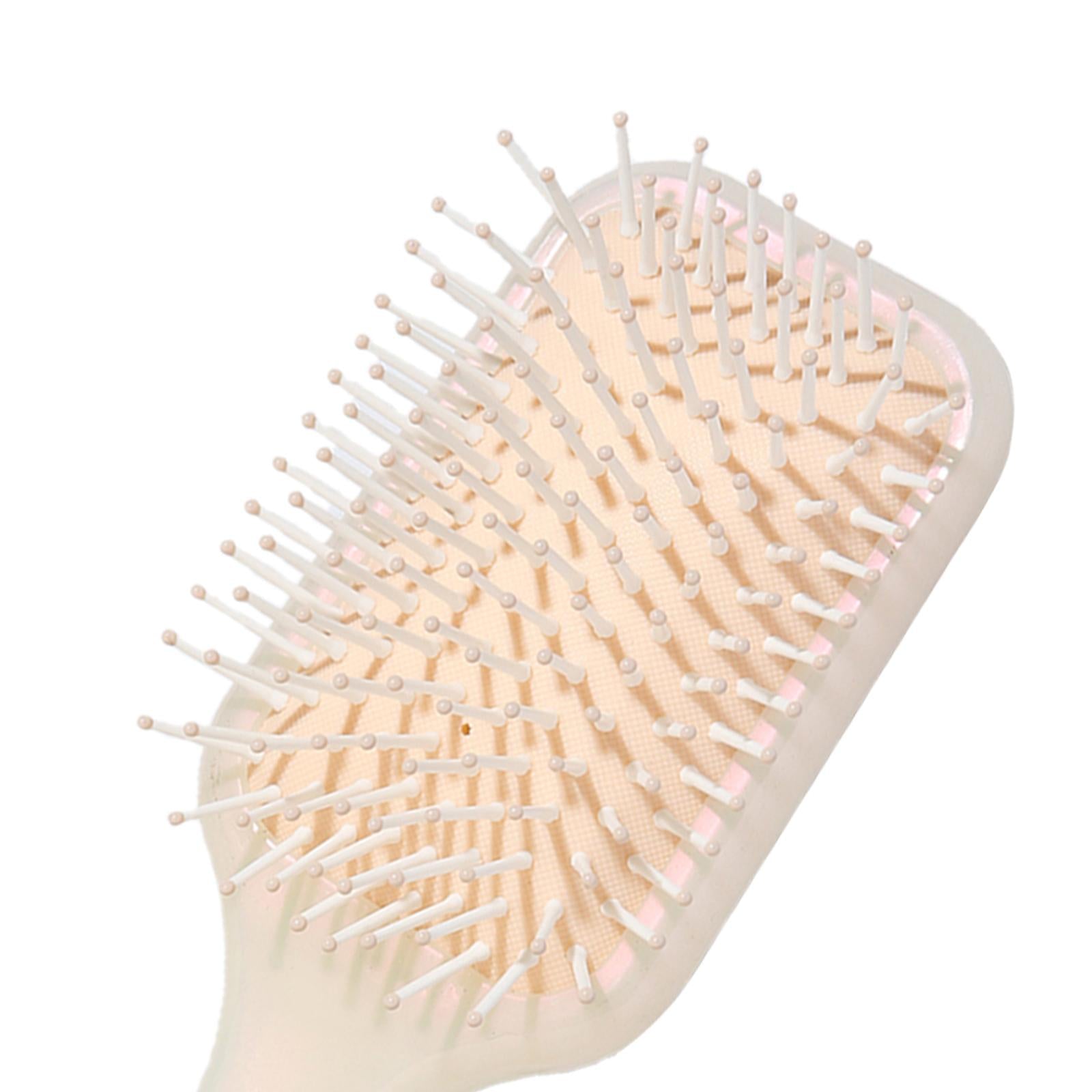 2xAir Cushion Brush Detangling Hair Brush for Salon Home Hairdressing Comb Light Orange