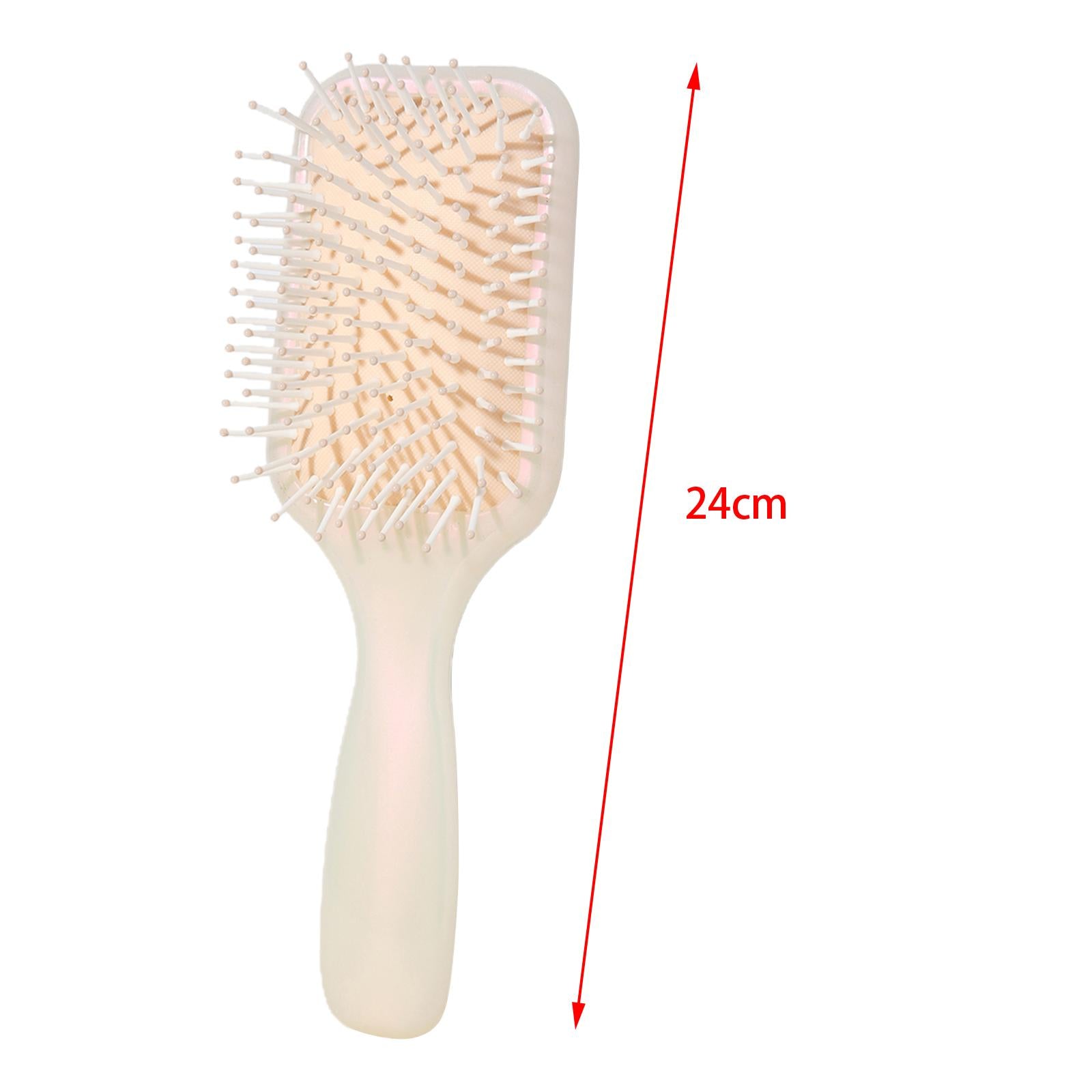 4xAir Cushion Brush Detangling Hair Brush for Salon Home Hairdressing Comb Light Orange