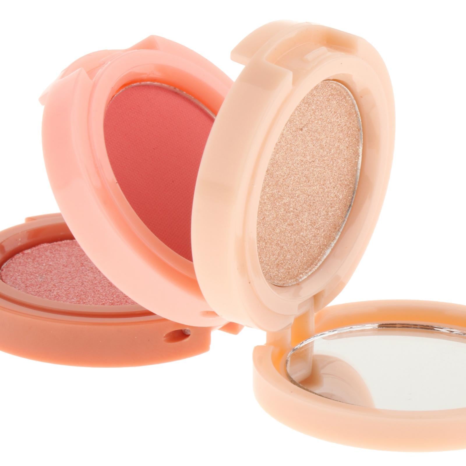 4xBlush Palette Multifunctional Face Palette Blush Powder for Holiday Gift Set Style A