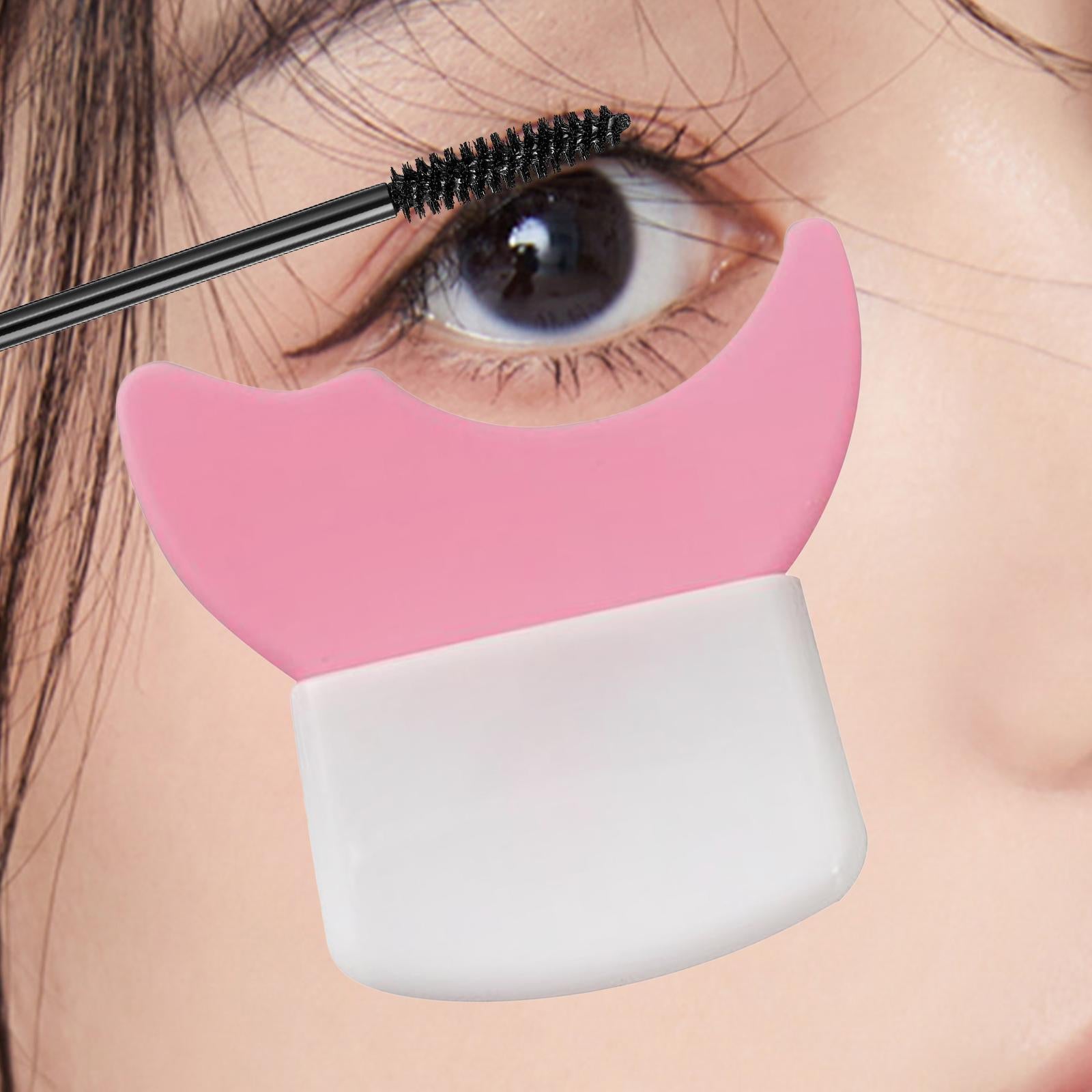 6xEyeliner Stencil Eyeshadow Stencil Eyeshadow Applicators Plate Eyelash Guard Pink