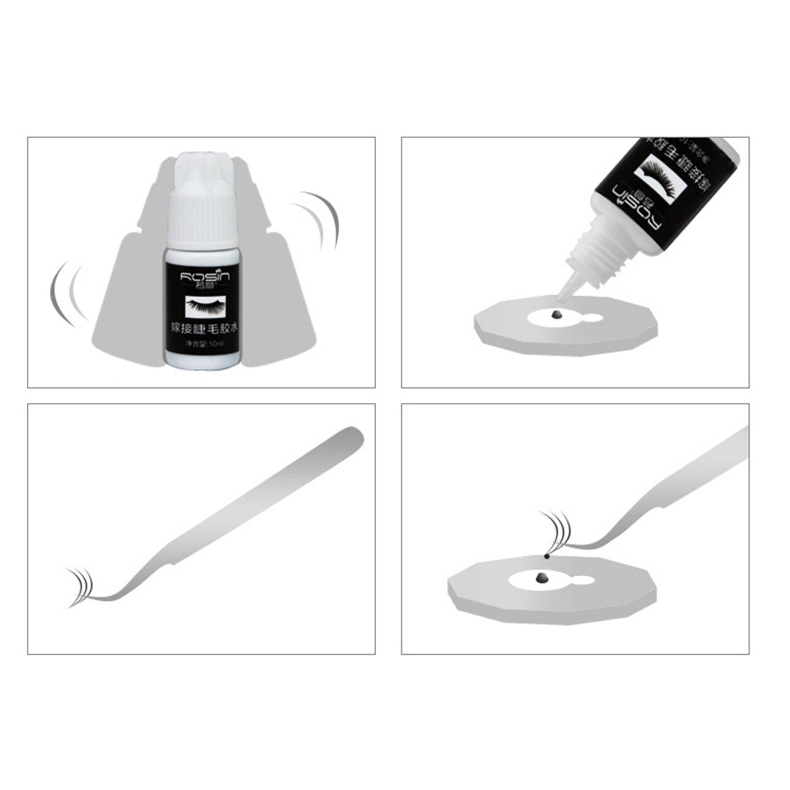 3xSensitive Eyelash Extension Glue Lash Glue for DIY Individual Cluster Lashes