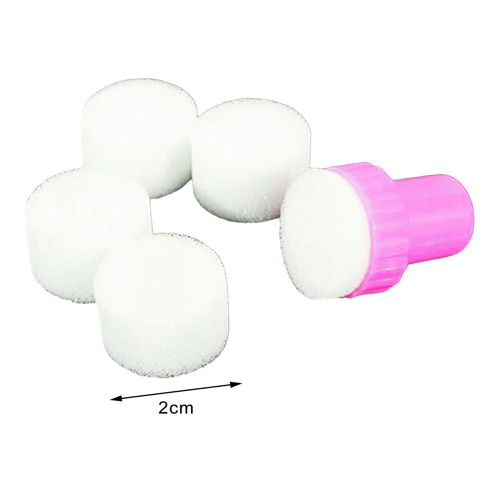 2x5 Pieces Nail Art Soft Sponges Mini Stamping Manicure Sponges for Salon