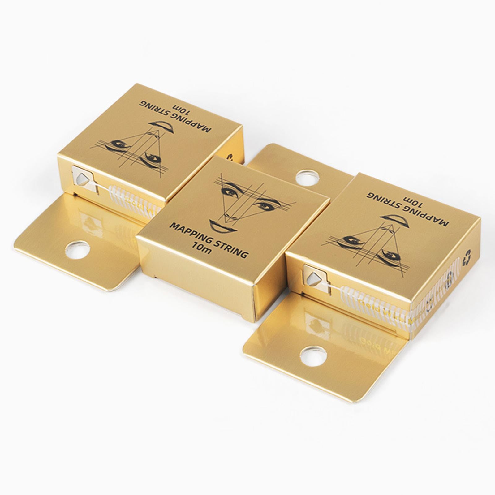 3xPre Inked Mapping String Easy to Draw Microblading String for Eyebrow Makeup