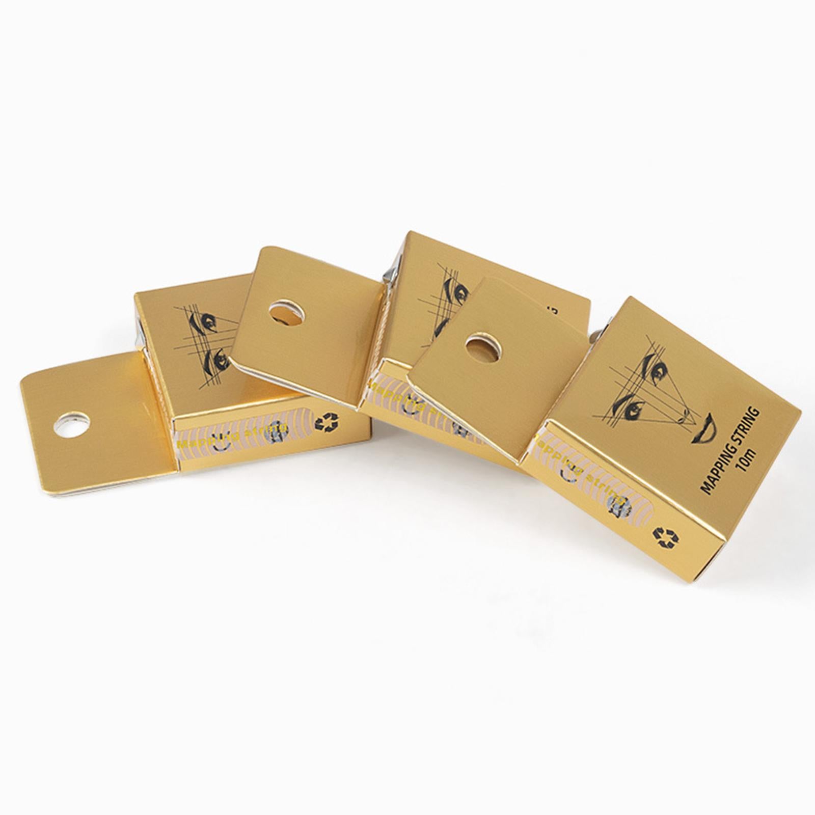 4xPre Inked Mapping String Easy to Draw Microblading String for Eyebrow Makeup