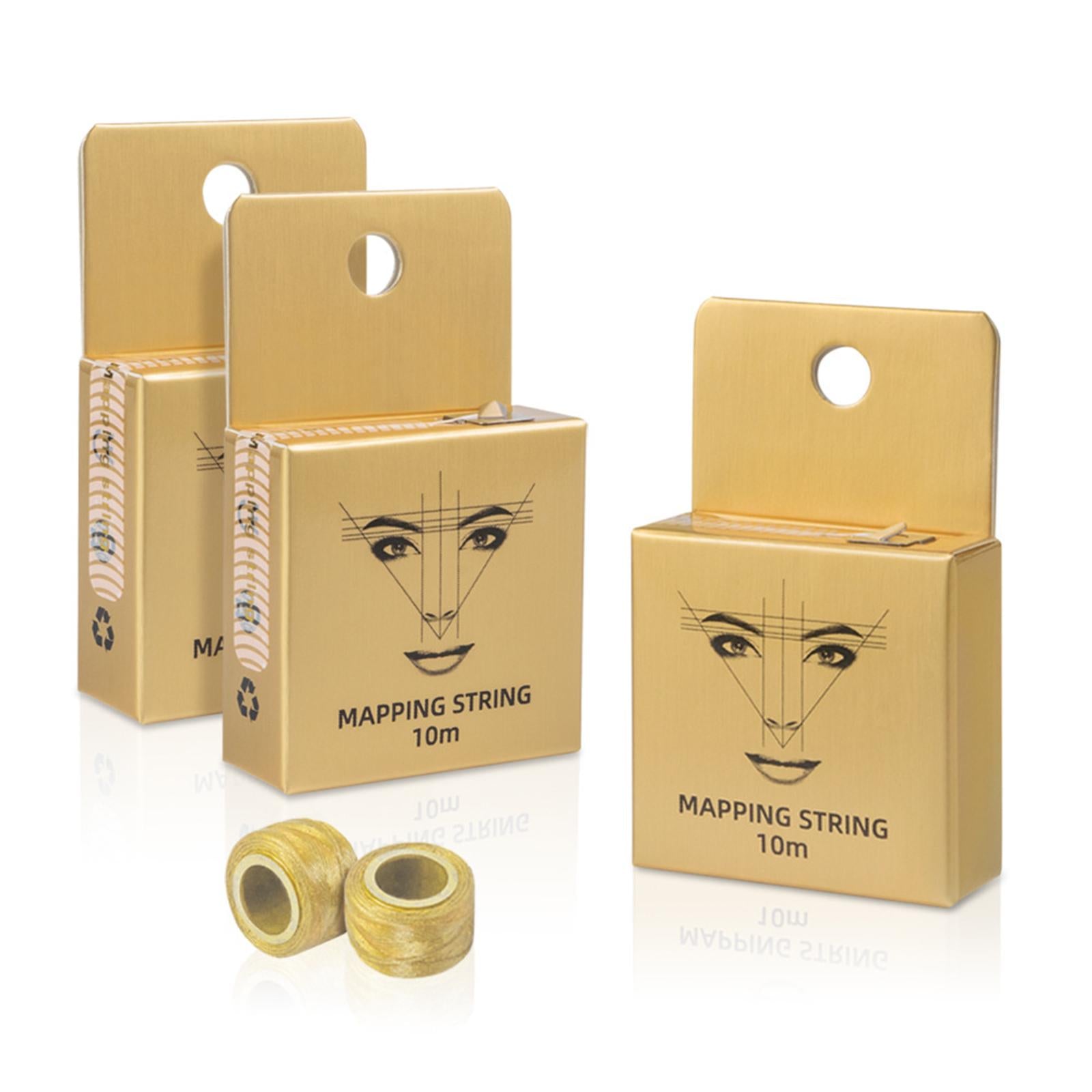 4xPre Inked Mapping String Easy to Draw Microblading String for Eyebrow Makeup