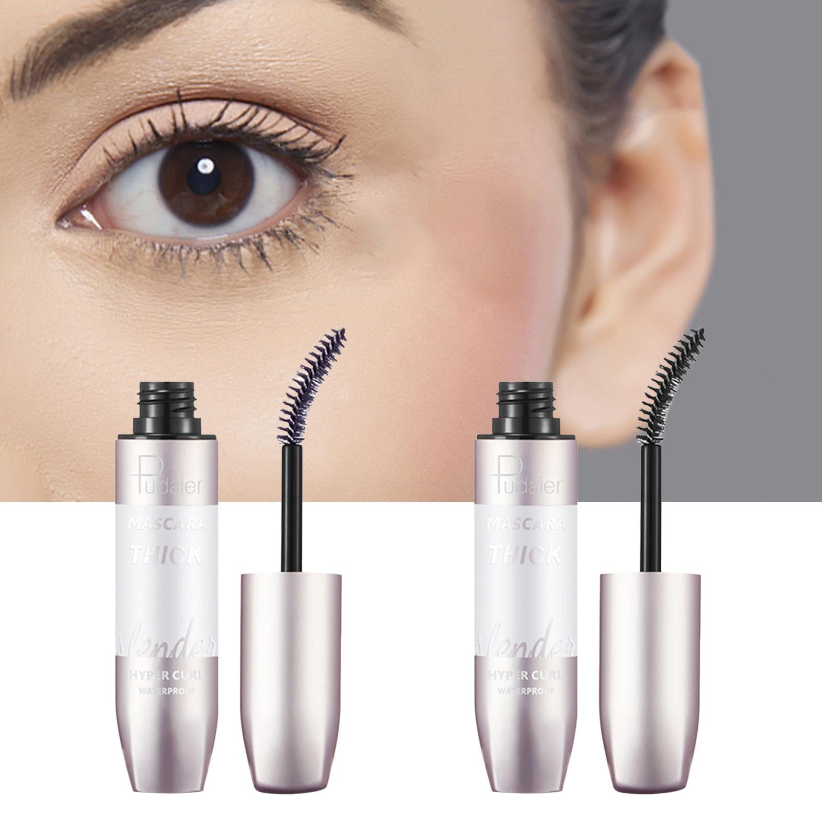 3x4D Voluminous Mascara Waterproof Eye Makeup No Flaking Thick Curling Eyelash Brown