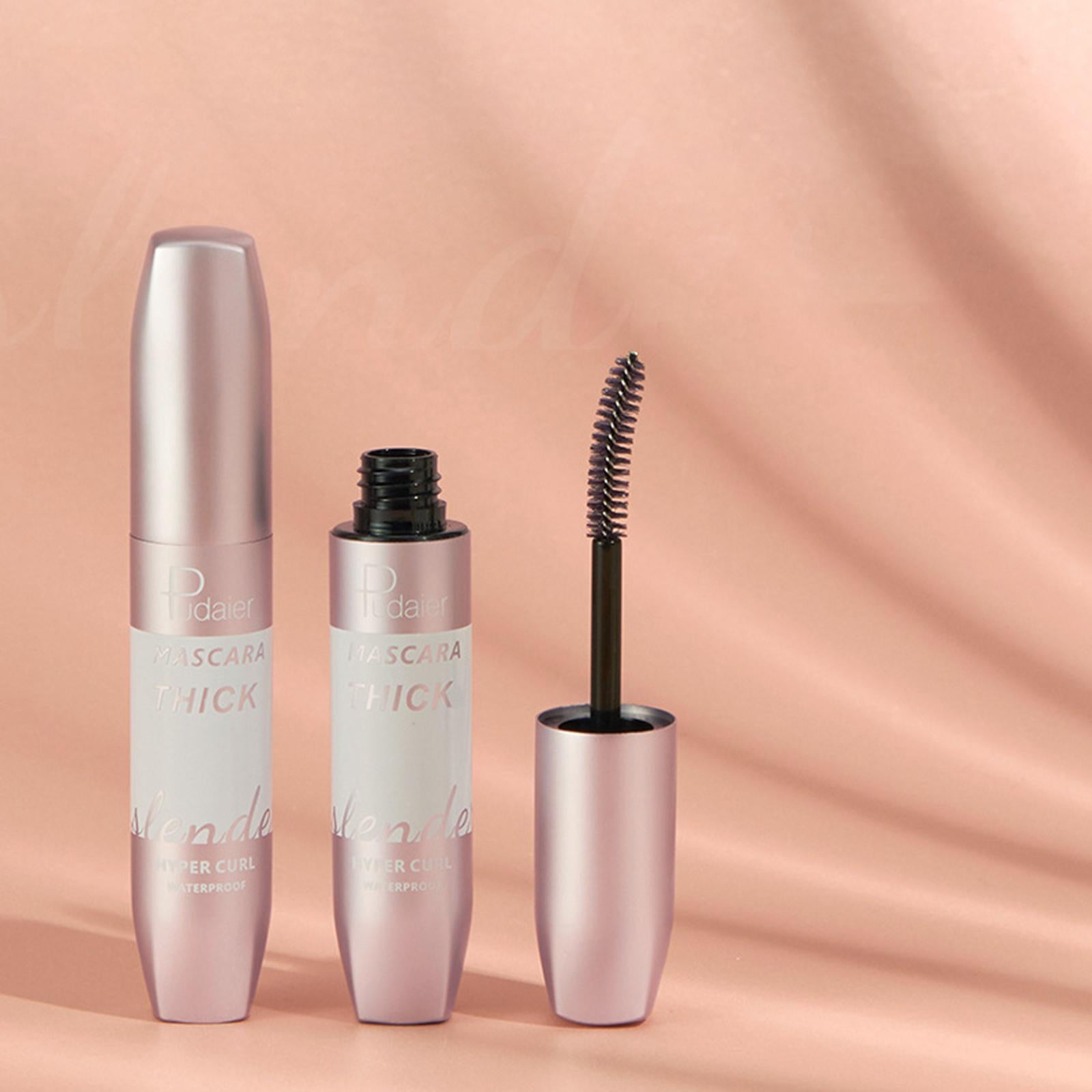 3x4D Voluminous Mascara Waterproof Eye Makeup No Flaking Thick Curling Eyelash Brown