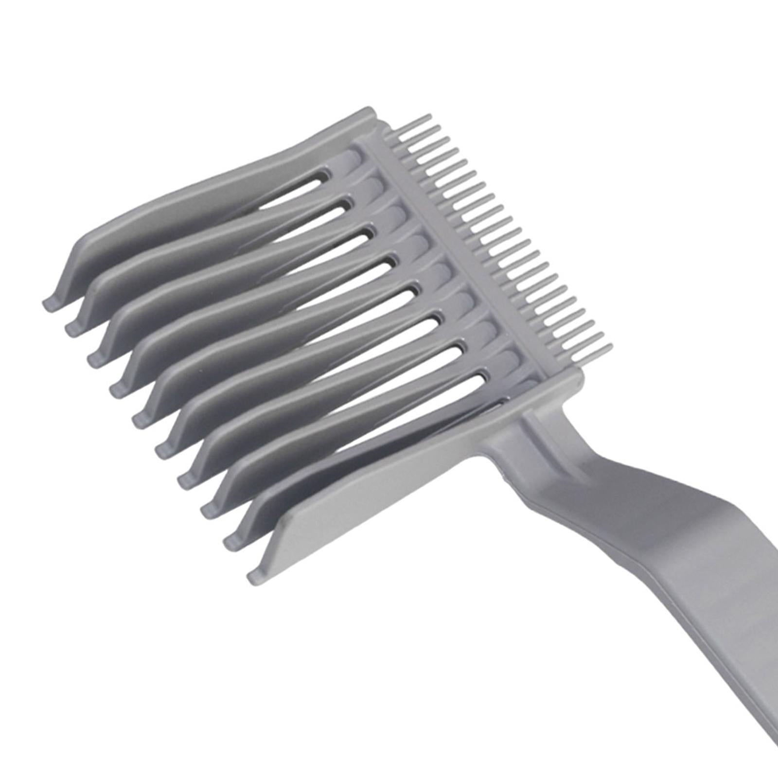 2xCurved Positioning Comb Heat Resistant Haircut Clipper Comb for Barber Shop
