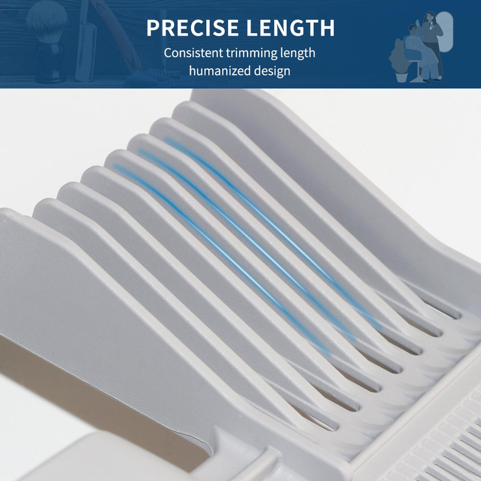 3xCurved Positioning Comb Heat Resistant Haircut Clipper Comb for Barber Shop