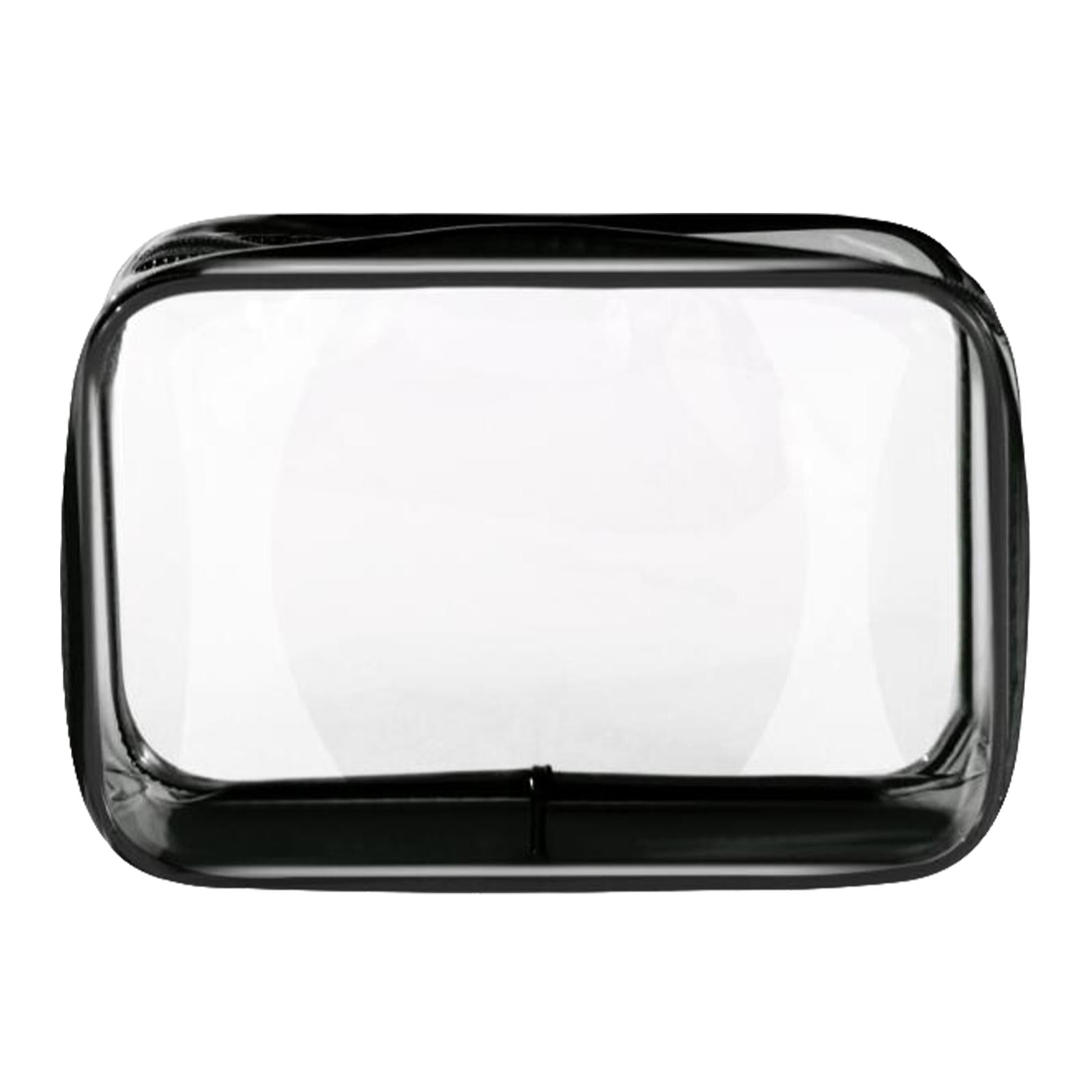 3xWaterproof Toiletry Bag Reusable Holder Container Beach Bag Clear Makeup Bag Black