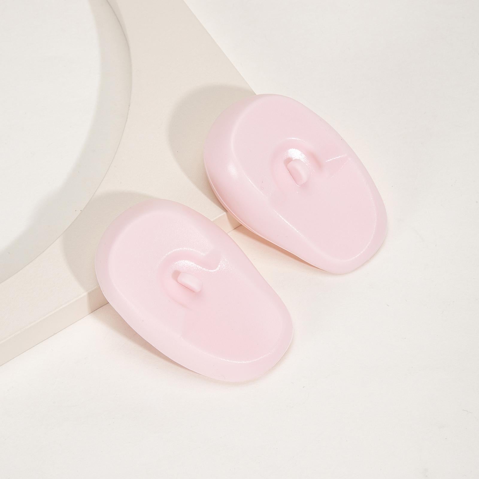 5x2x Silicone Ear Cover Protector Hair Dyeing Earmuffs for Home Use Hair Salon Pink