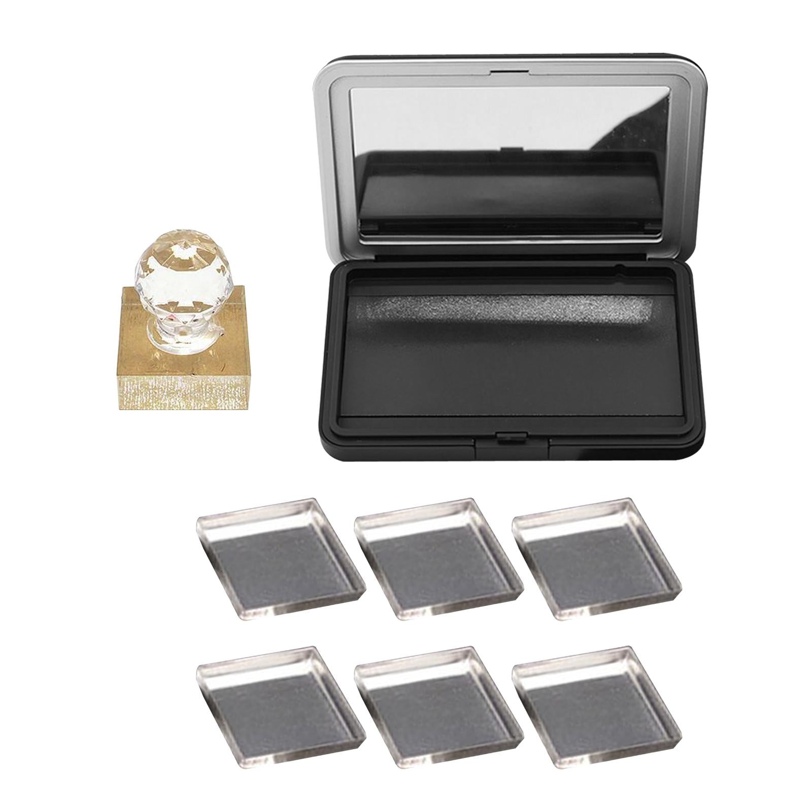 3xEmpty Eyeshadow Palette Compact Makeup Palette for Eyeshadow Lipstick Powder Style A 