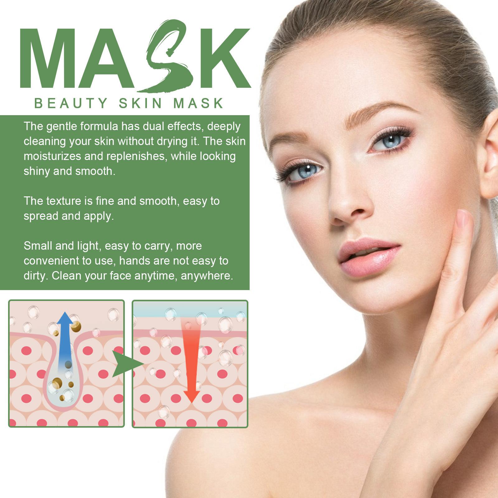3xDeep Cleanse Mask Stick Facial Mud Mask for Improve Skin Tone Improves Skins