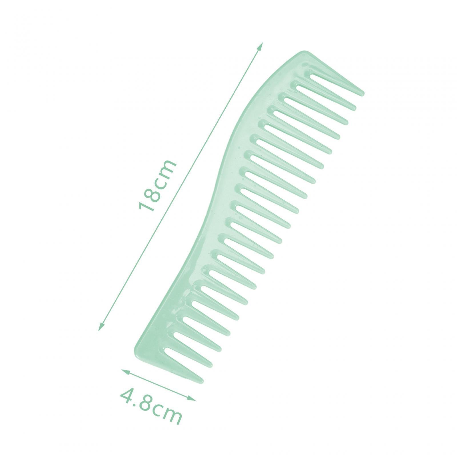 2xHair Detangling Comb Hair Combs for Long Wet Hair Curly Hair Wide Tooth Comb Green