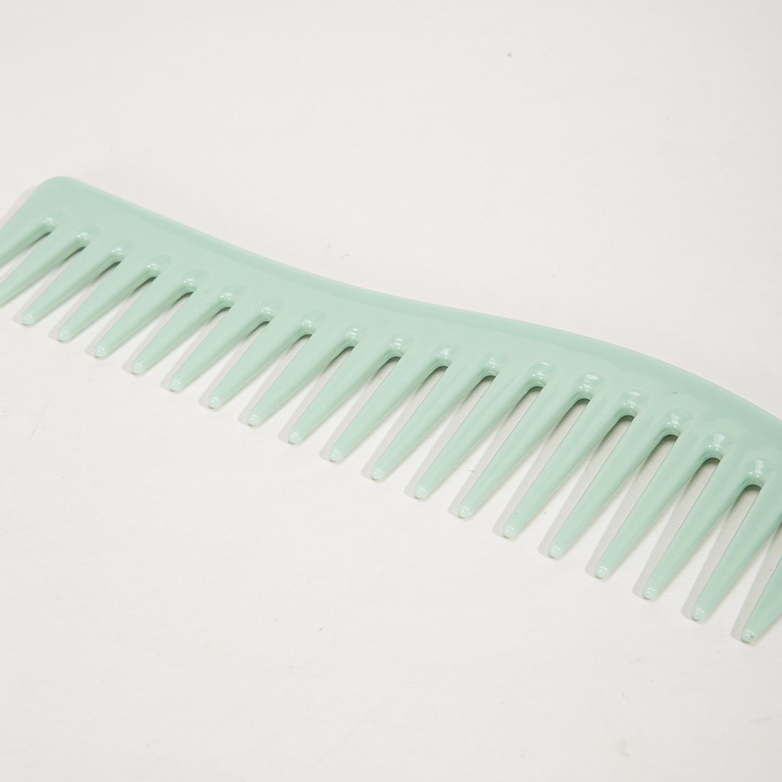 4xHair Detangling Comb Hair Combs for Long Wet Hair Curly Hair Wide Tooth Comb Green