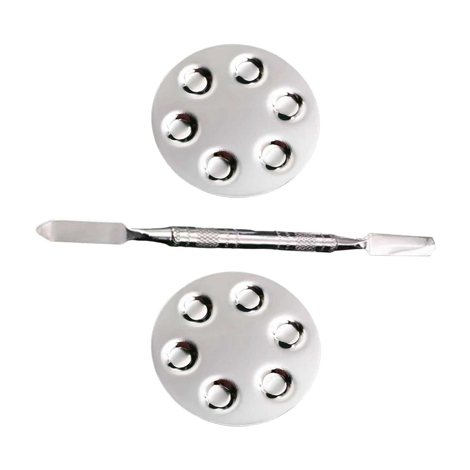 2xMakeup Mixing Palette Blending Tools Finger Ring Makeup Palette for Manicure No Makeup Spatula